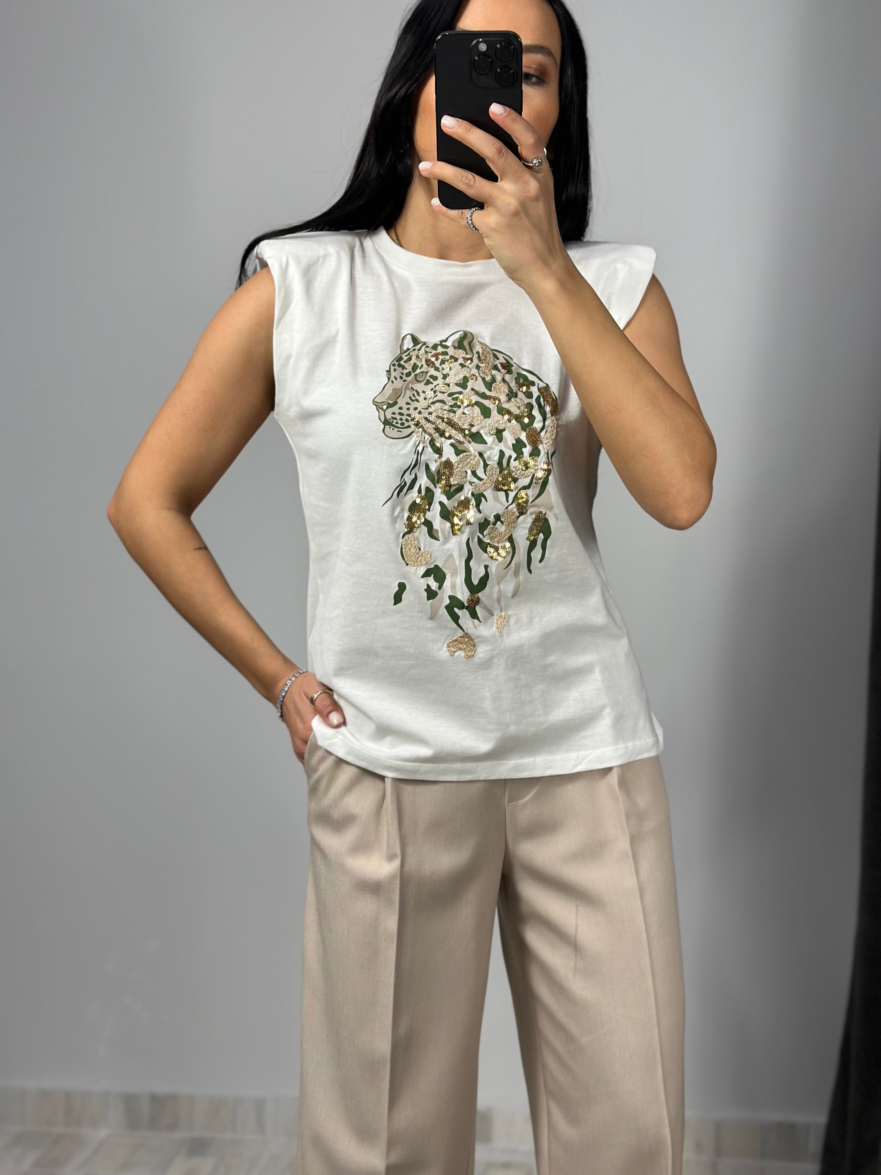 2416154 SIMLI KAPLAN BASKILI TSHIRT