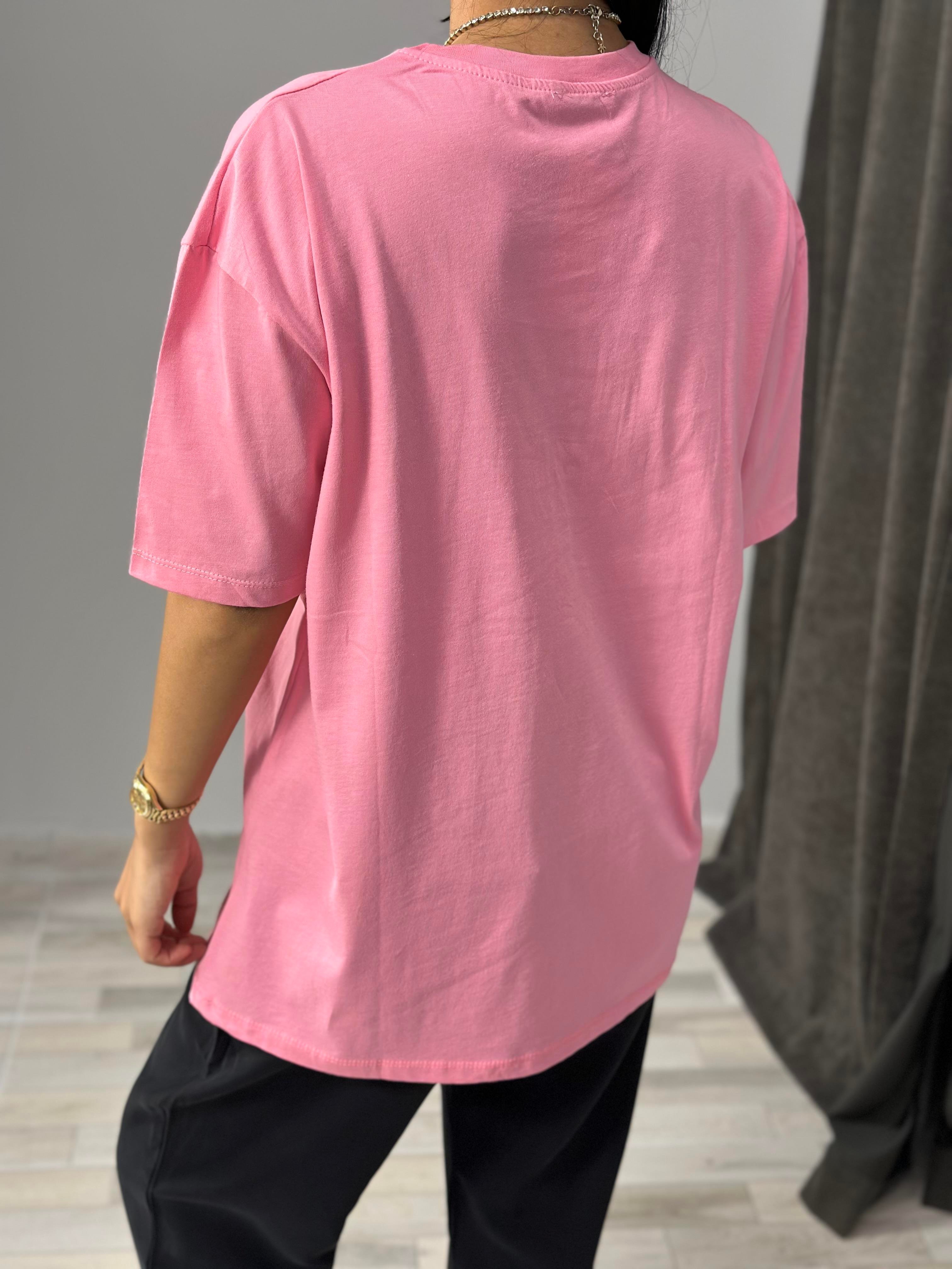 2519 BOSTON YAZILI TSHIRT