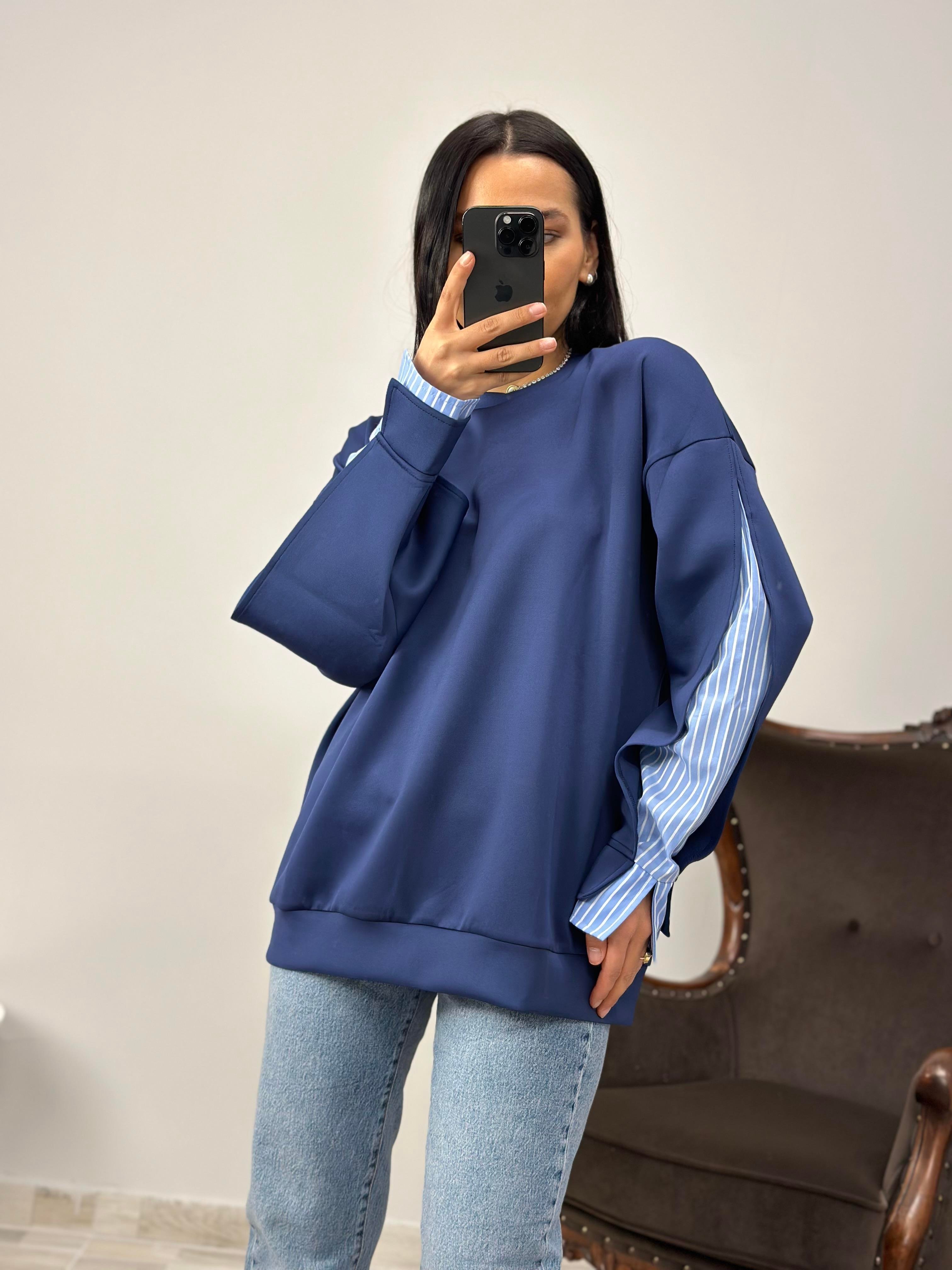 2842 KOLU DETAYLI SWEAT