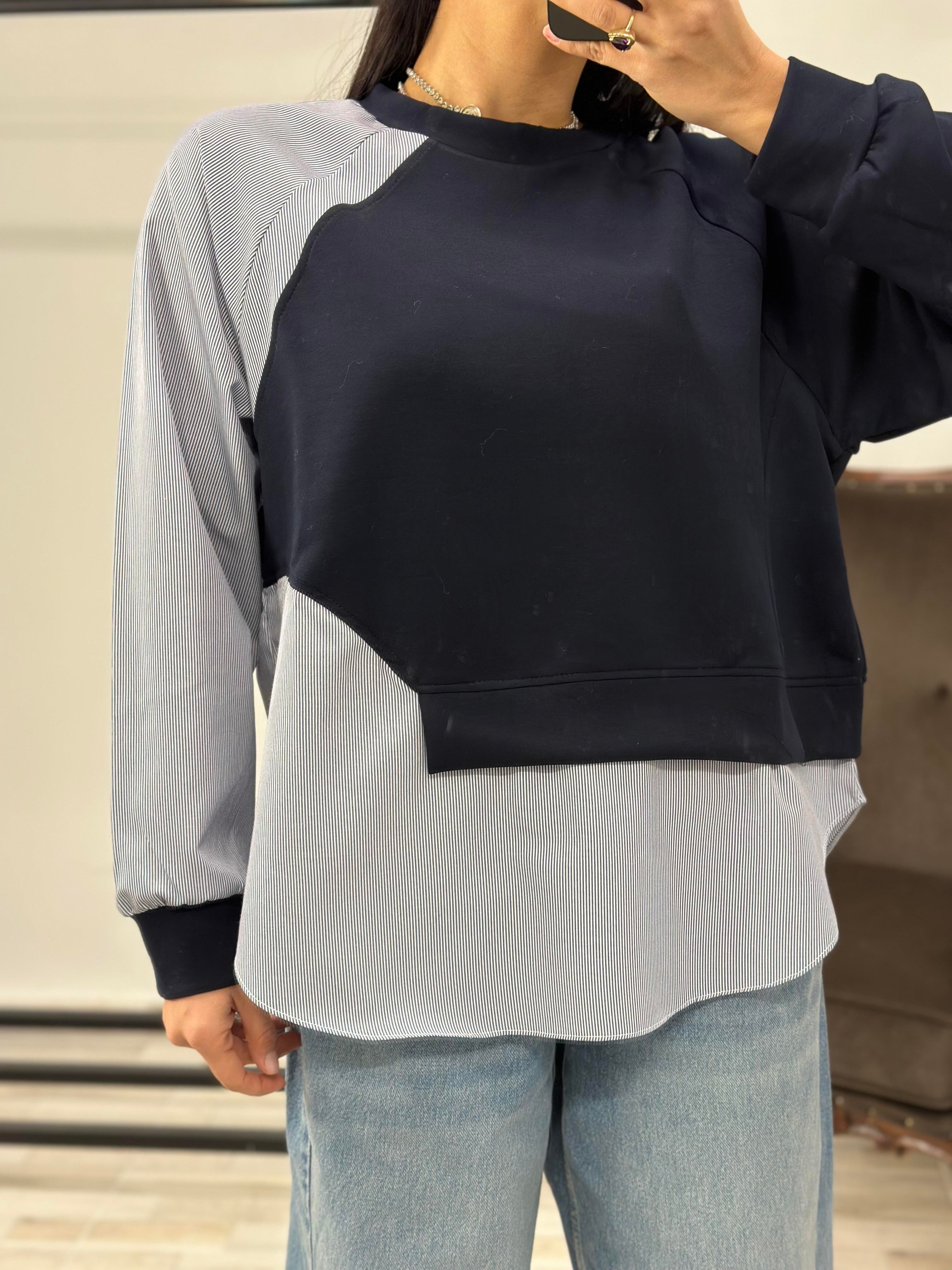 2845 YANI POPLIN SWEAT