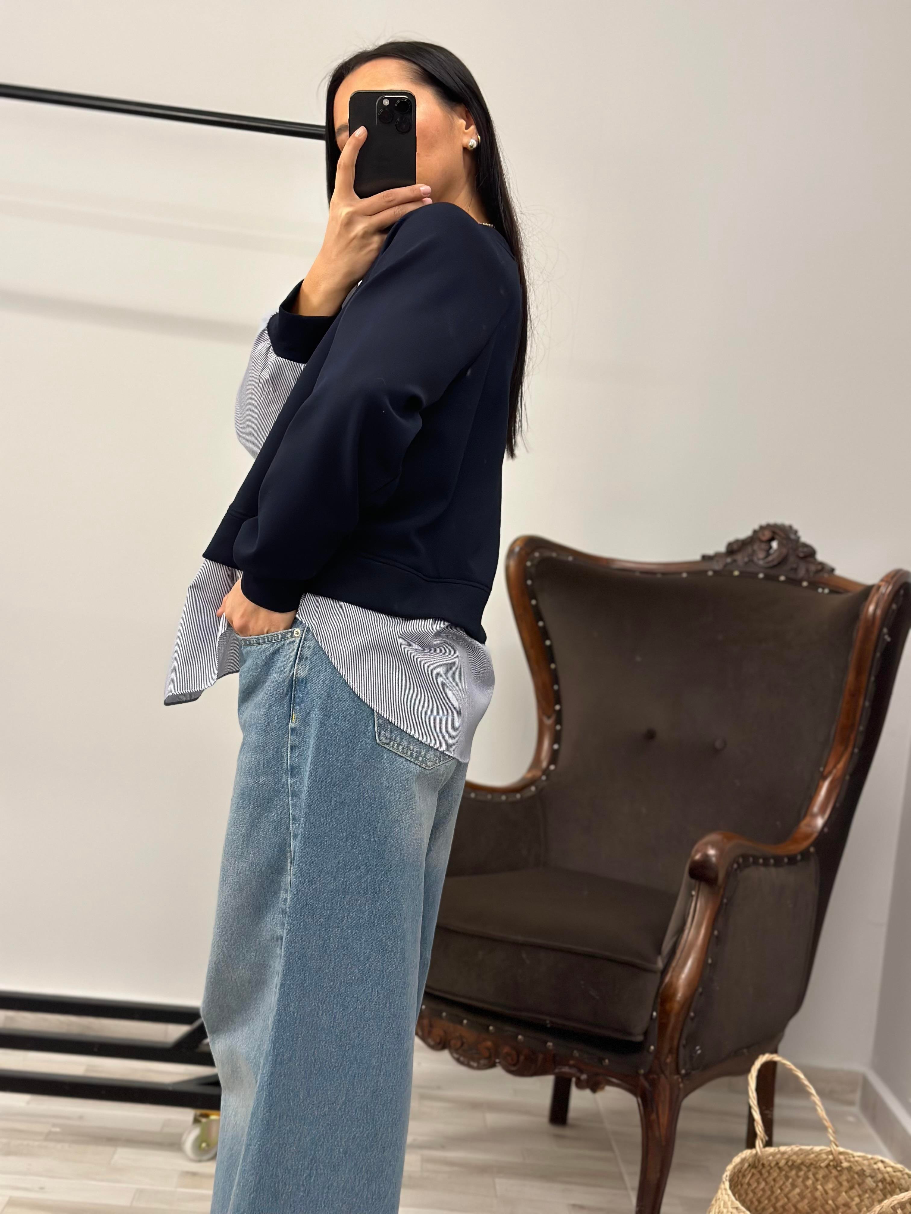 2845 YANI POPLIN SWEAT