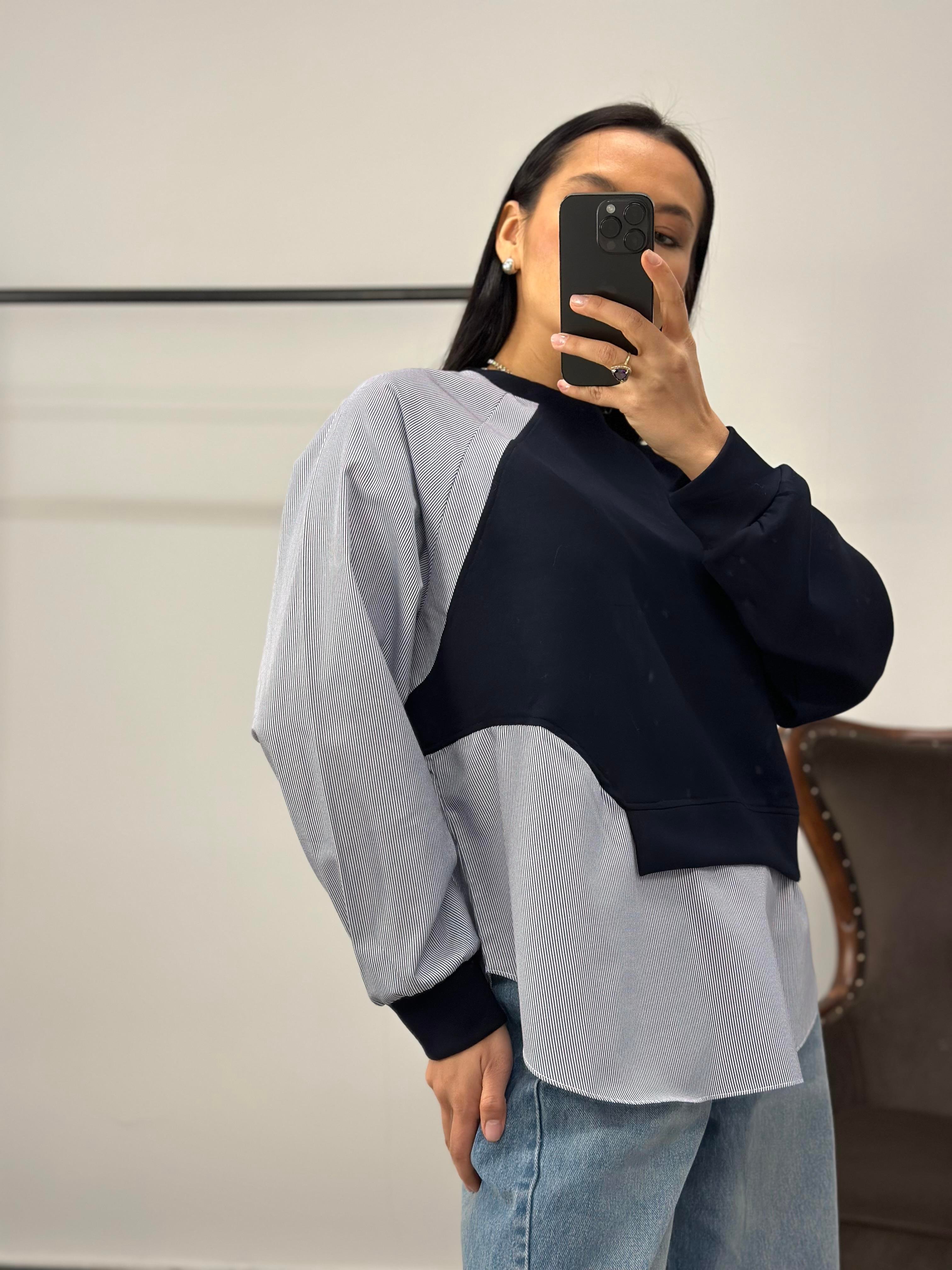 2845 YANI POPLIN SWEAT