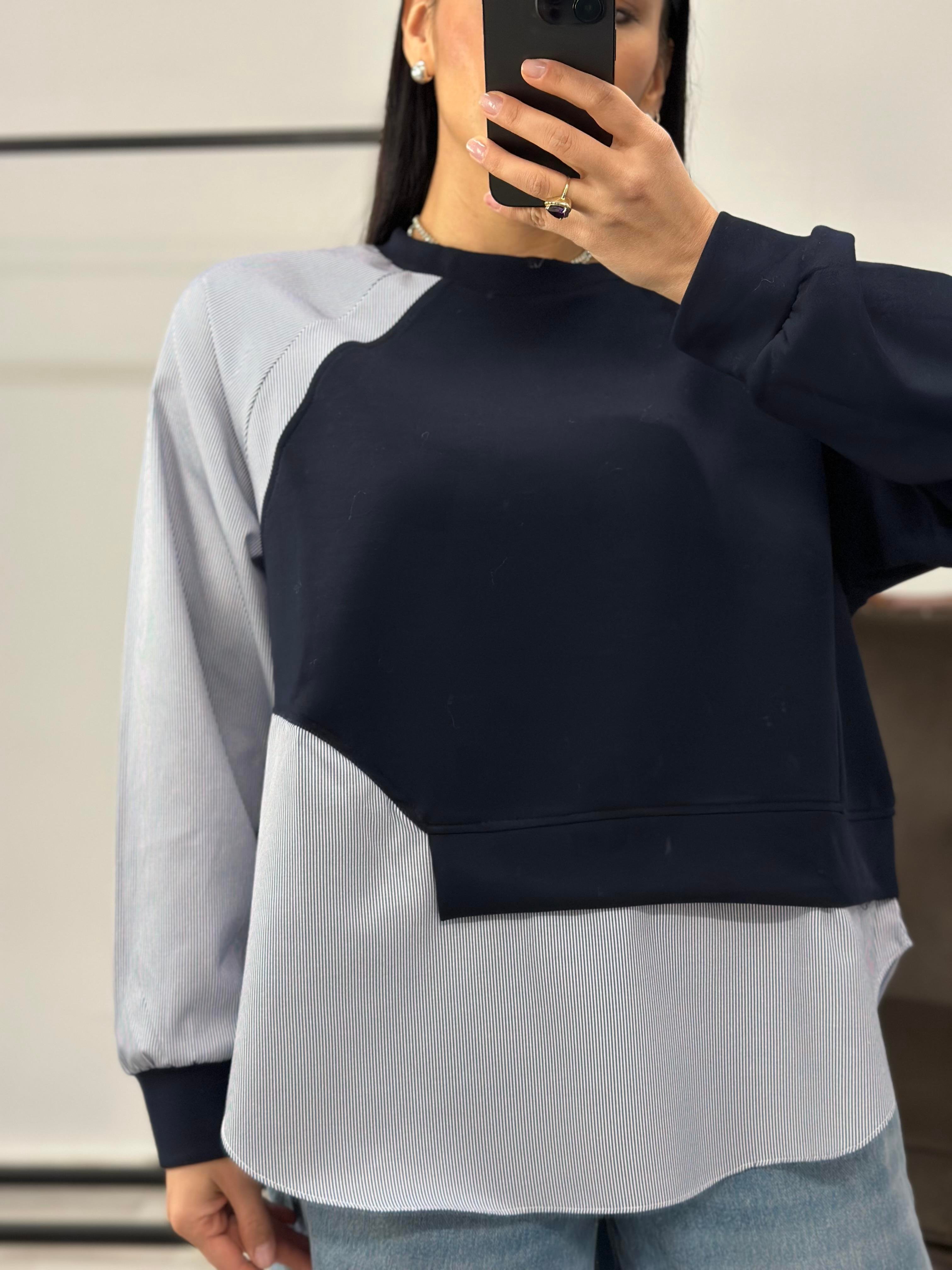 2845 YANI POPLIN SWEAT