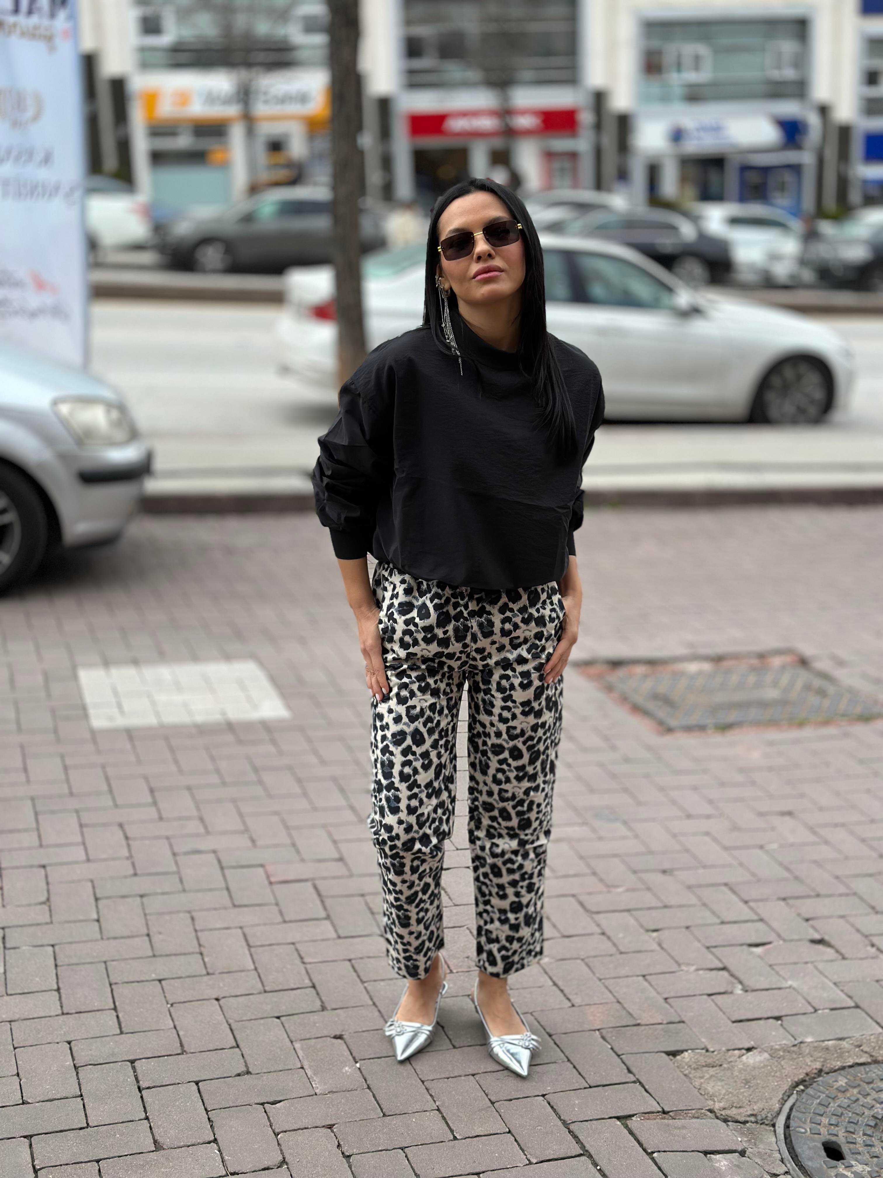 2882 - 2878 SIRTI FERMUARLI SWEAT DESENLI PANTOLON TAKIM