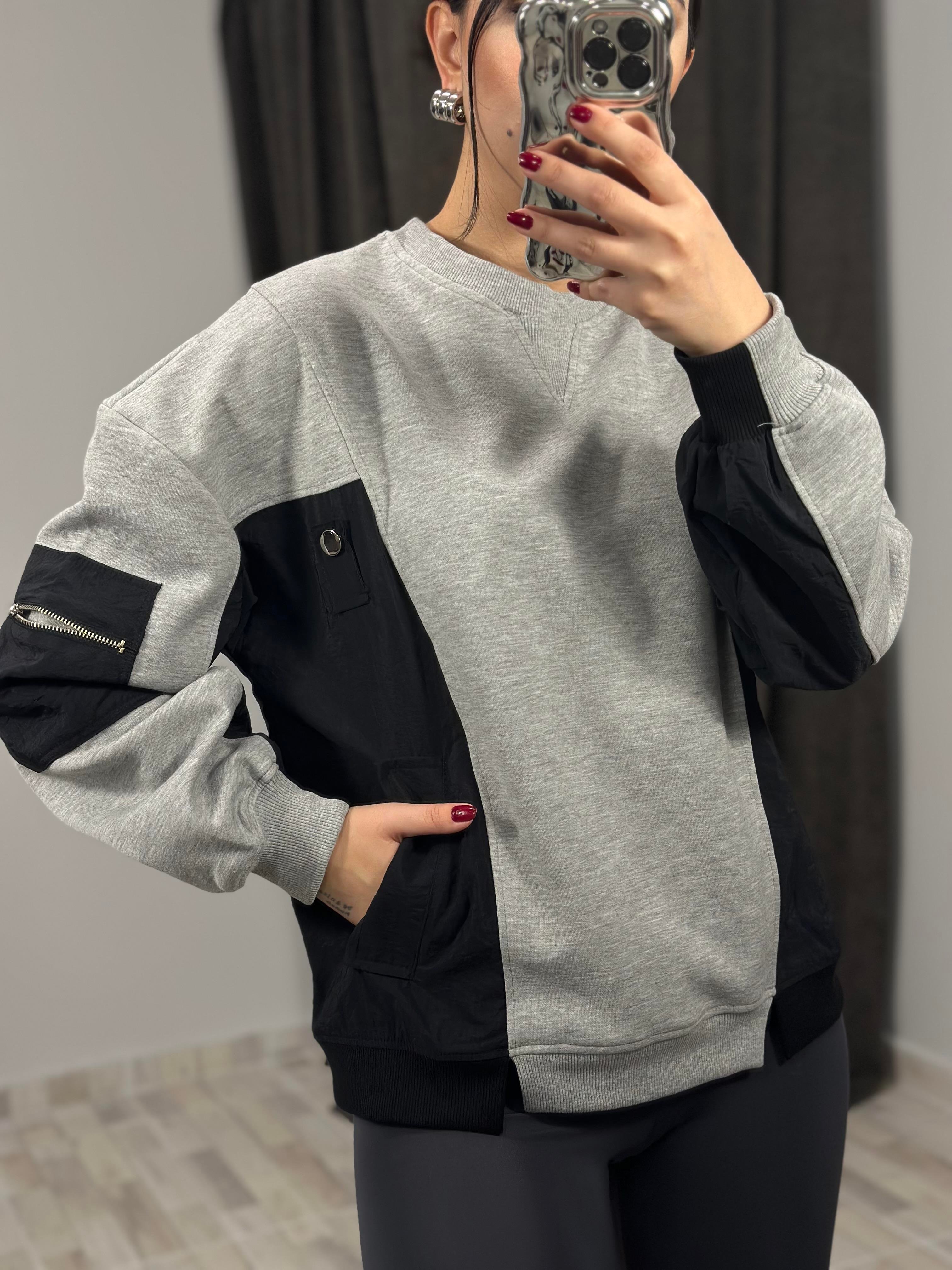 2984 TEKNIK KUMAS MIX INTERLOCK SWEAT