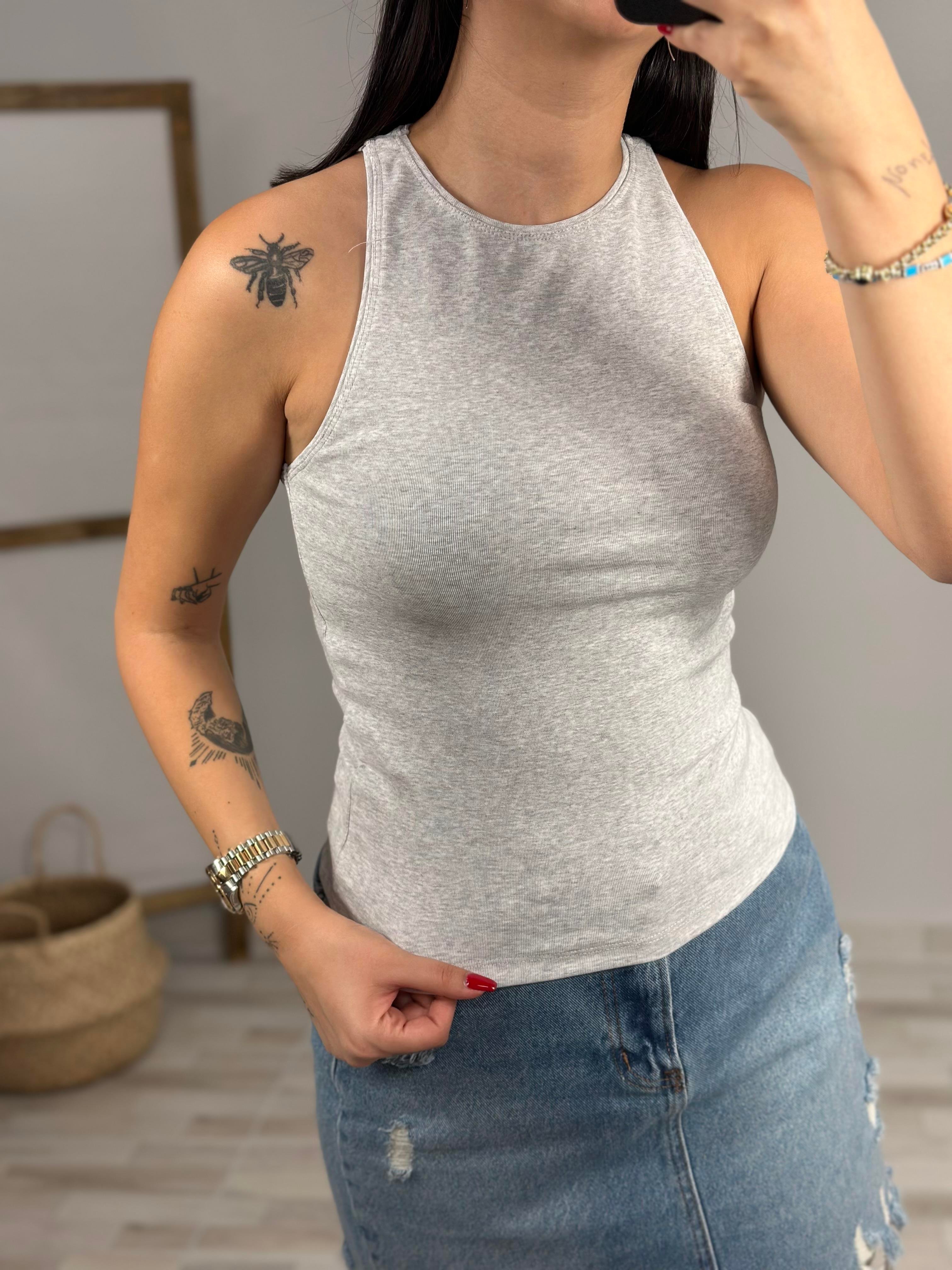 30997 HALTER YAKA TOP