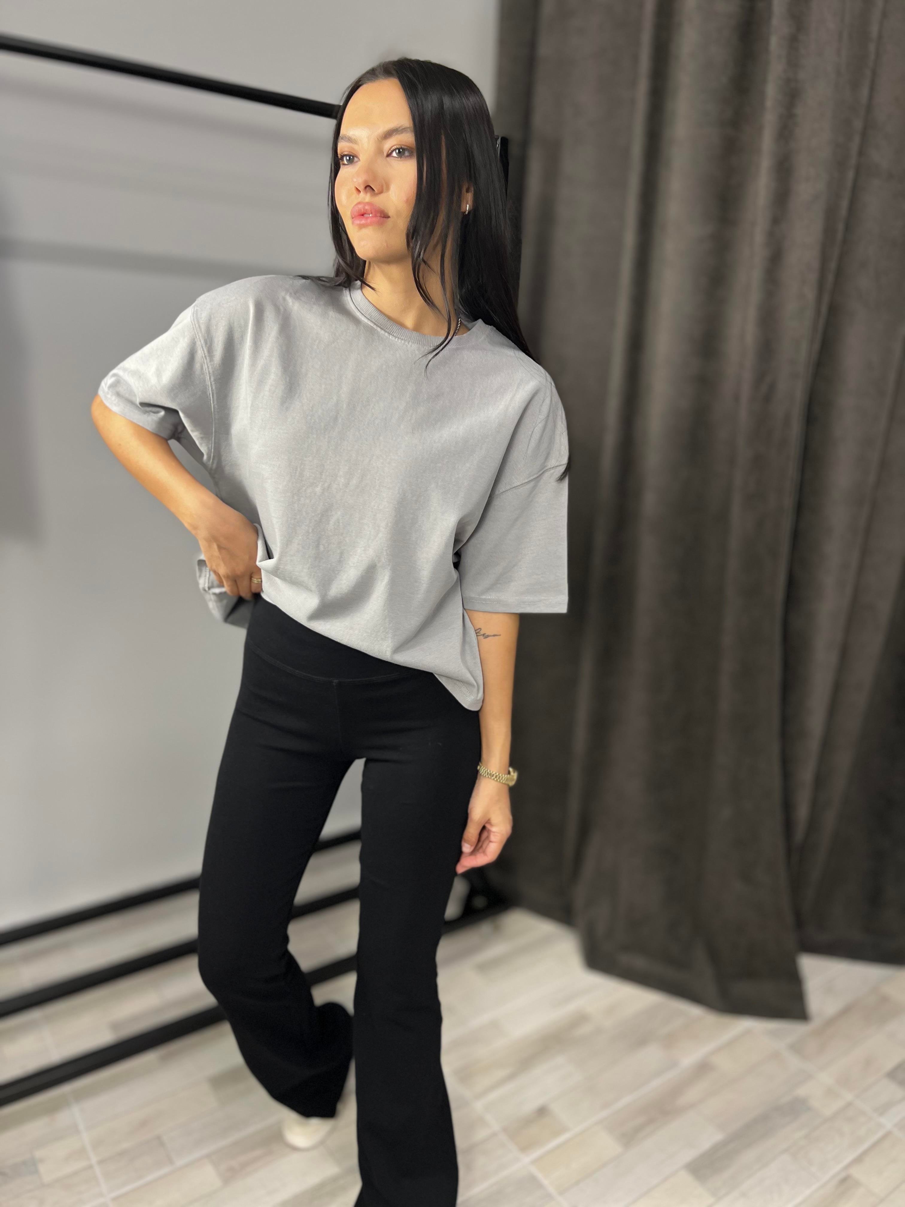 31017 KISA KOLLU PAMUKLU TSHIRT