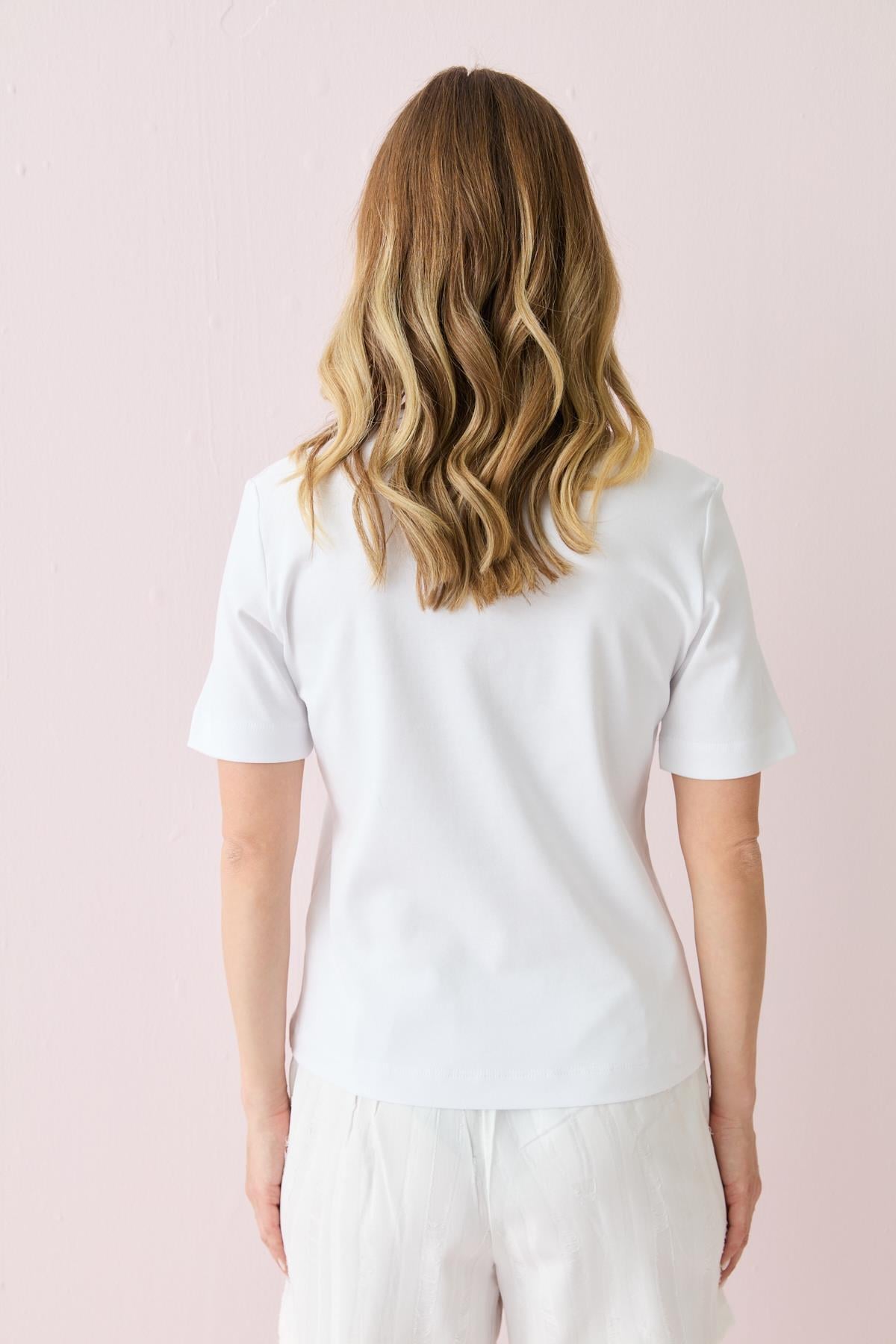 31840 V YAKA KISA KOLLU TSHIRT