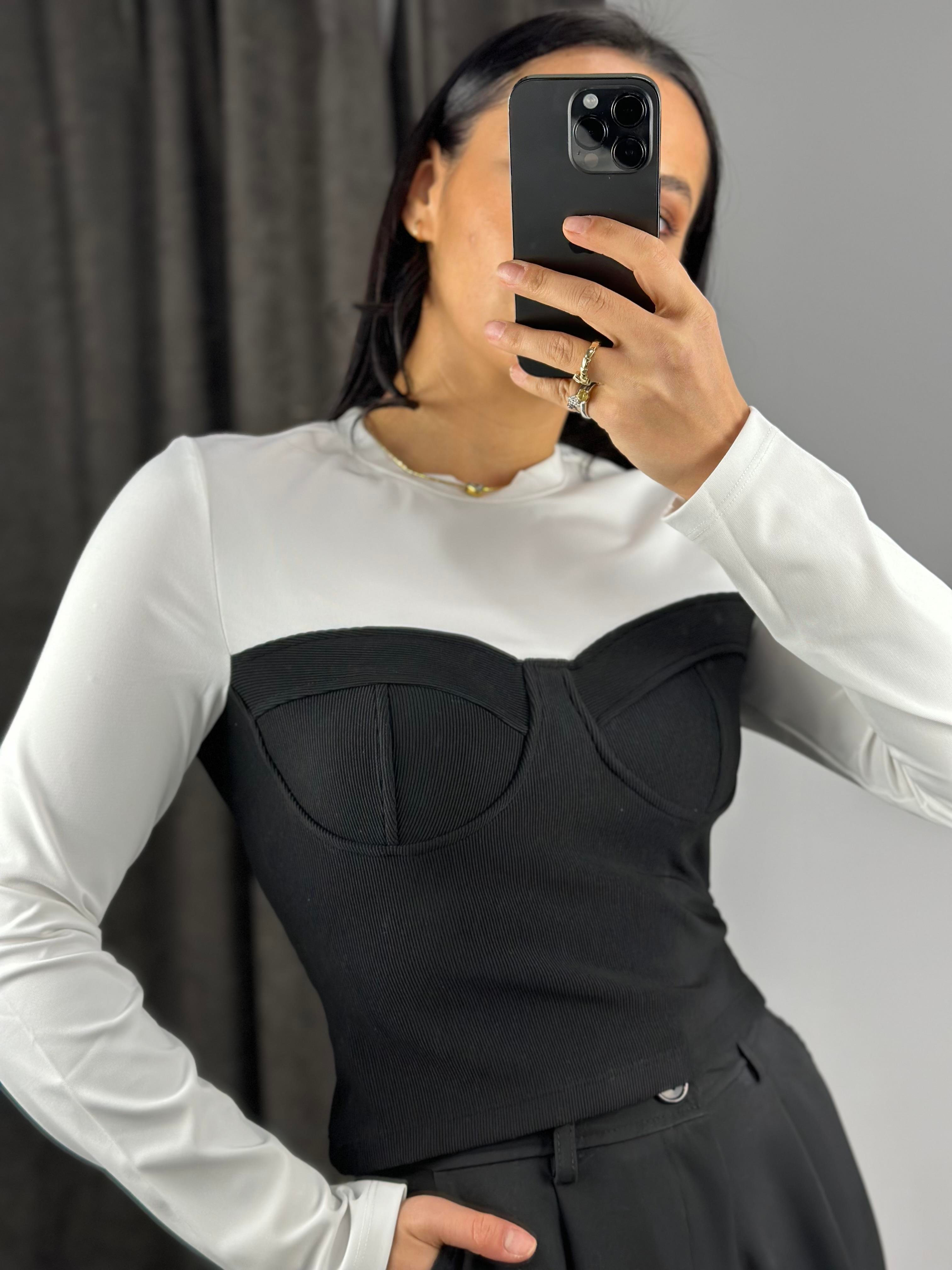34070 BUSTIYER GORUNUMLU BLUZ