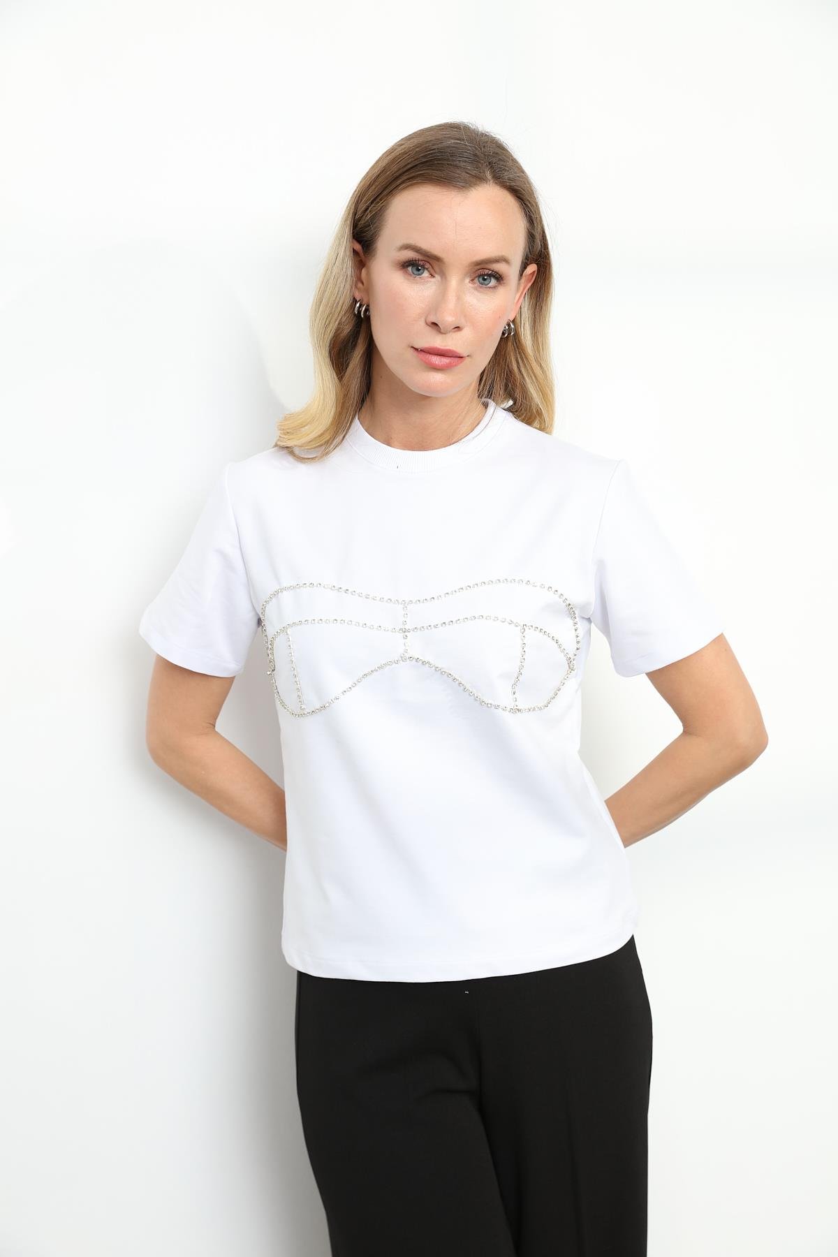 34127 ONU TASLI BASIC TSHIRT