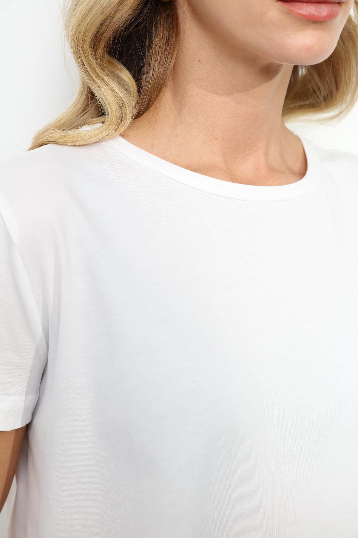 3471 BISIKLET YAKA BASIC TSHIRT