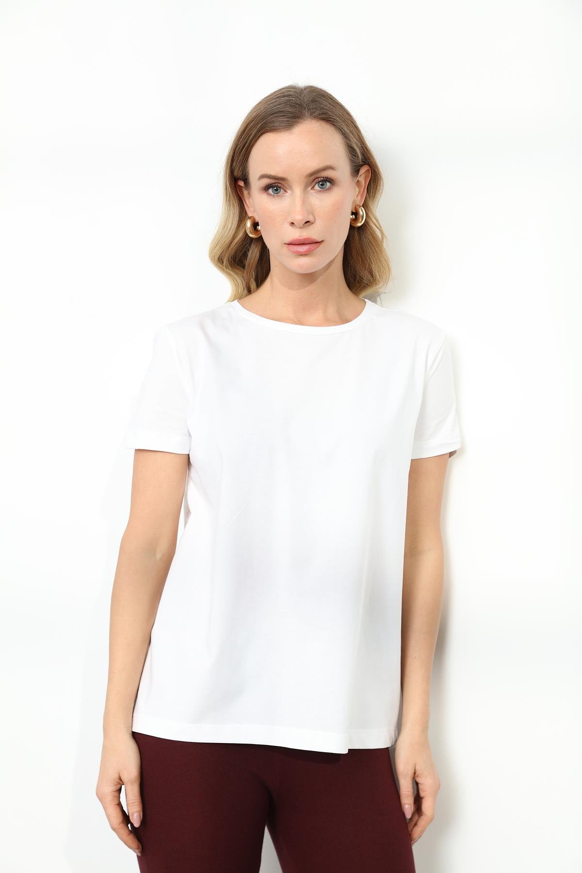 3471 BISIKLET YAKA BASIC TSHIRT