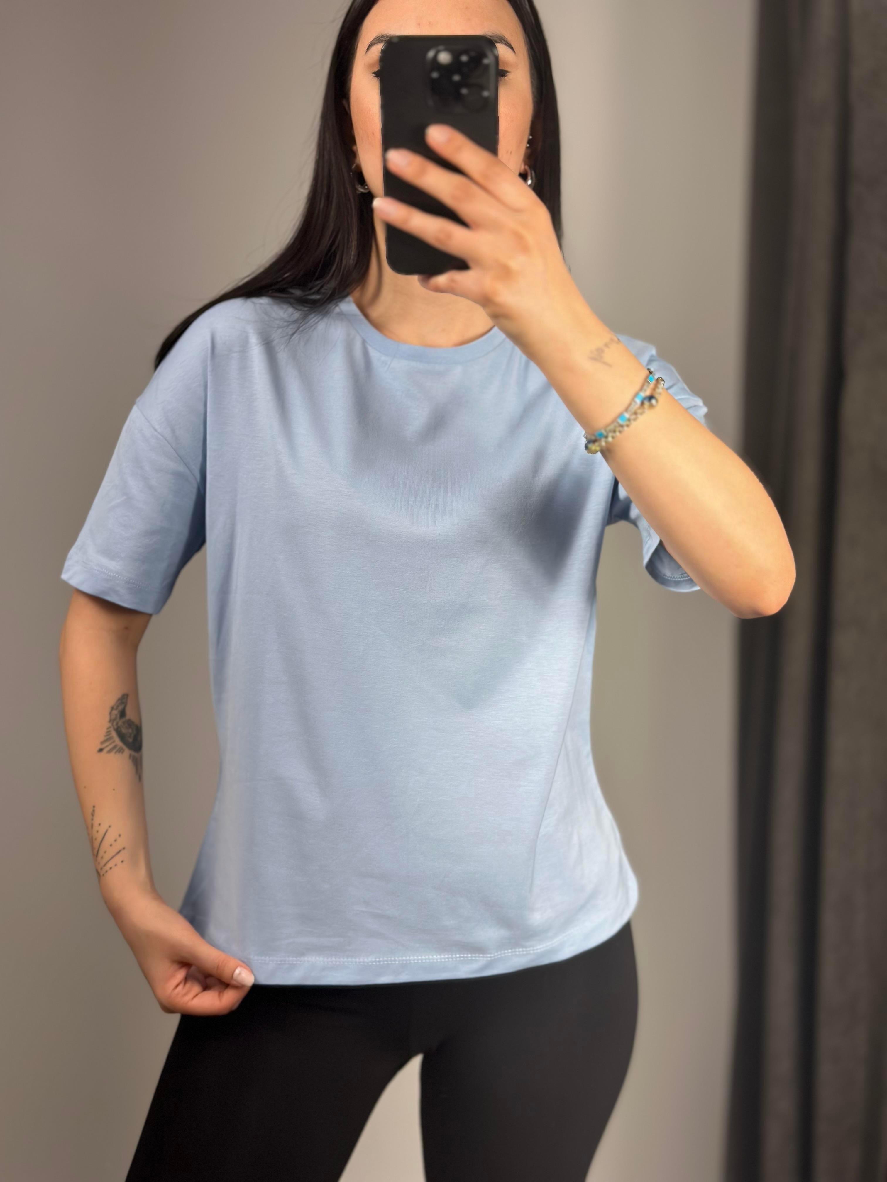 3683 SIFIR YAKA BASIC TSHIRT