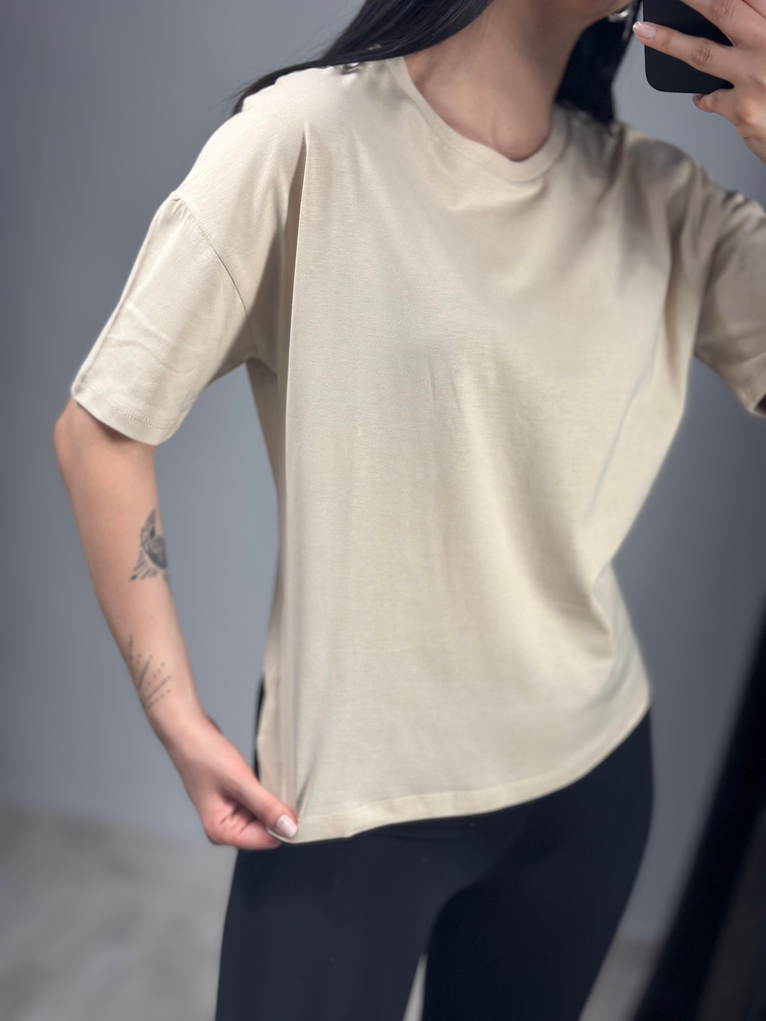 3683 SIFIR YAKA BASIC TSHIRT