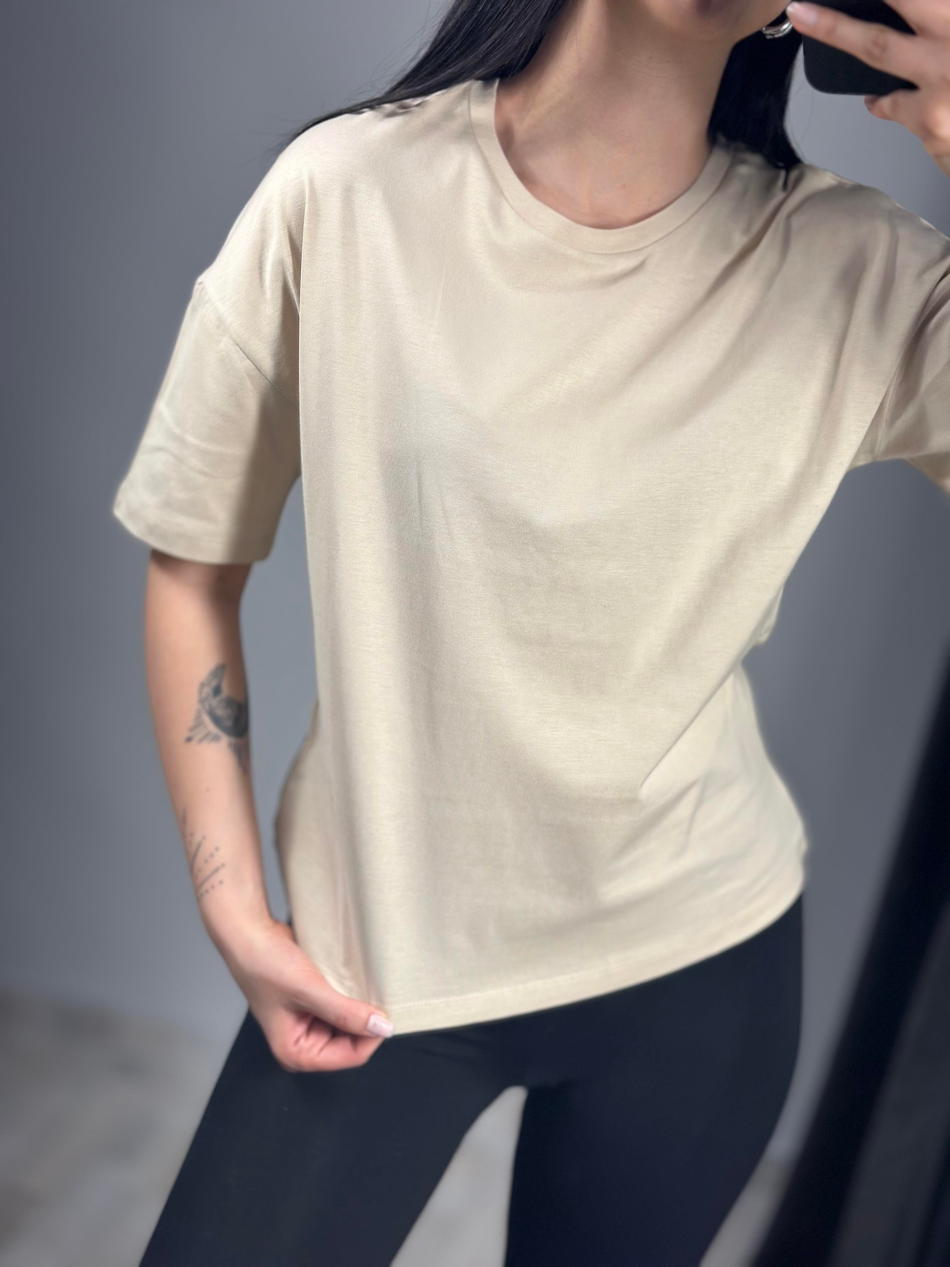 3683 SIFIR YAKA BASIC TSHIRT