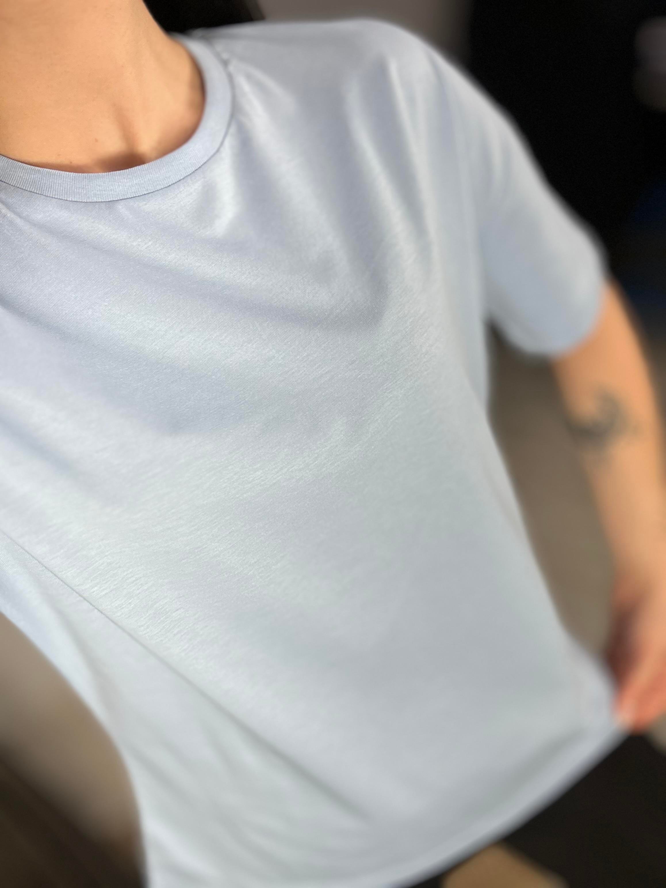 3683 SIFIR YAKA BASIC TSHIRT