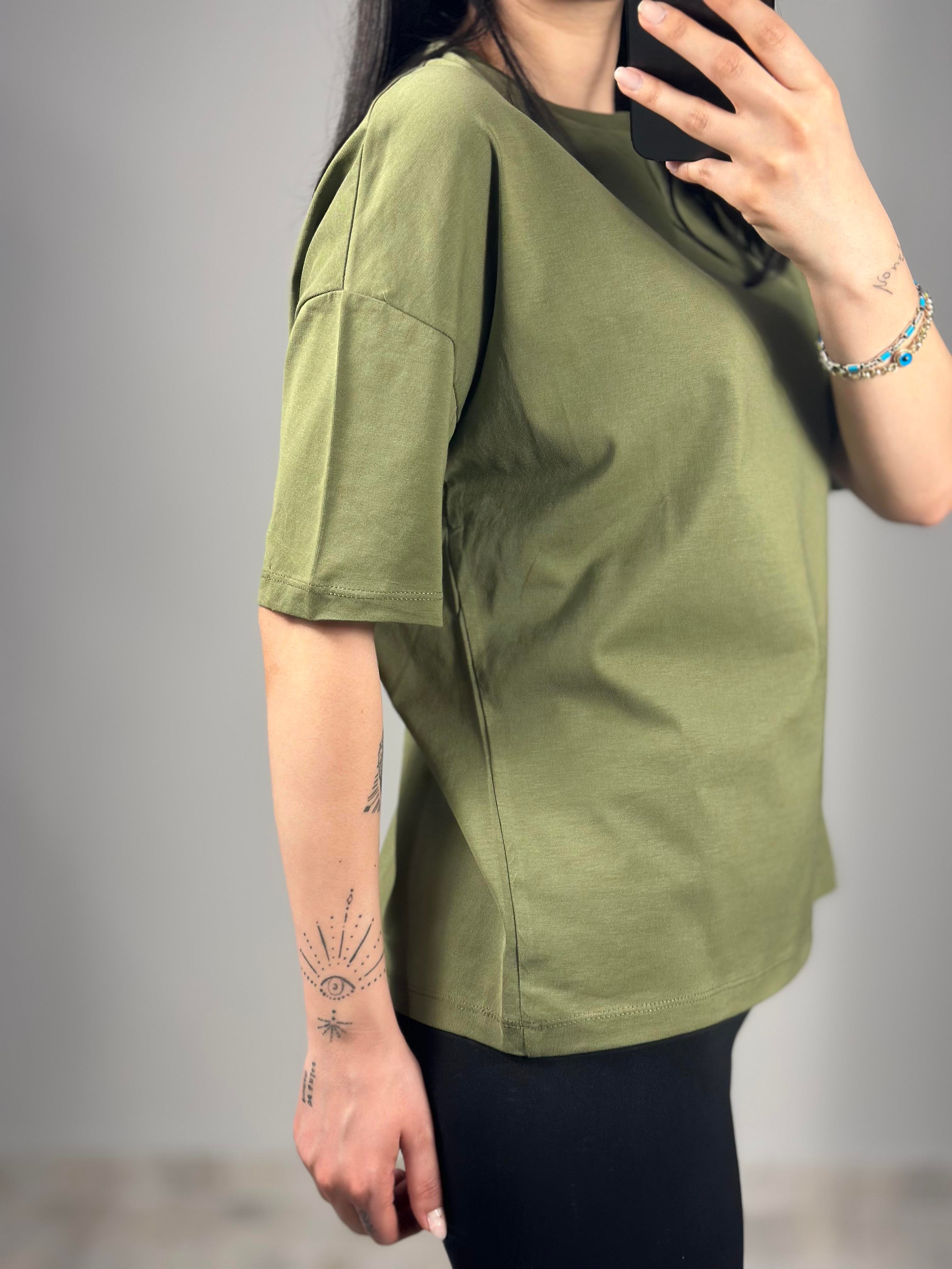 3683 SIFIR YAKA BASIC TSHIRT