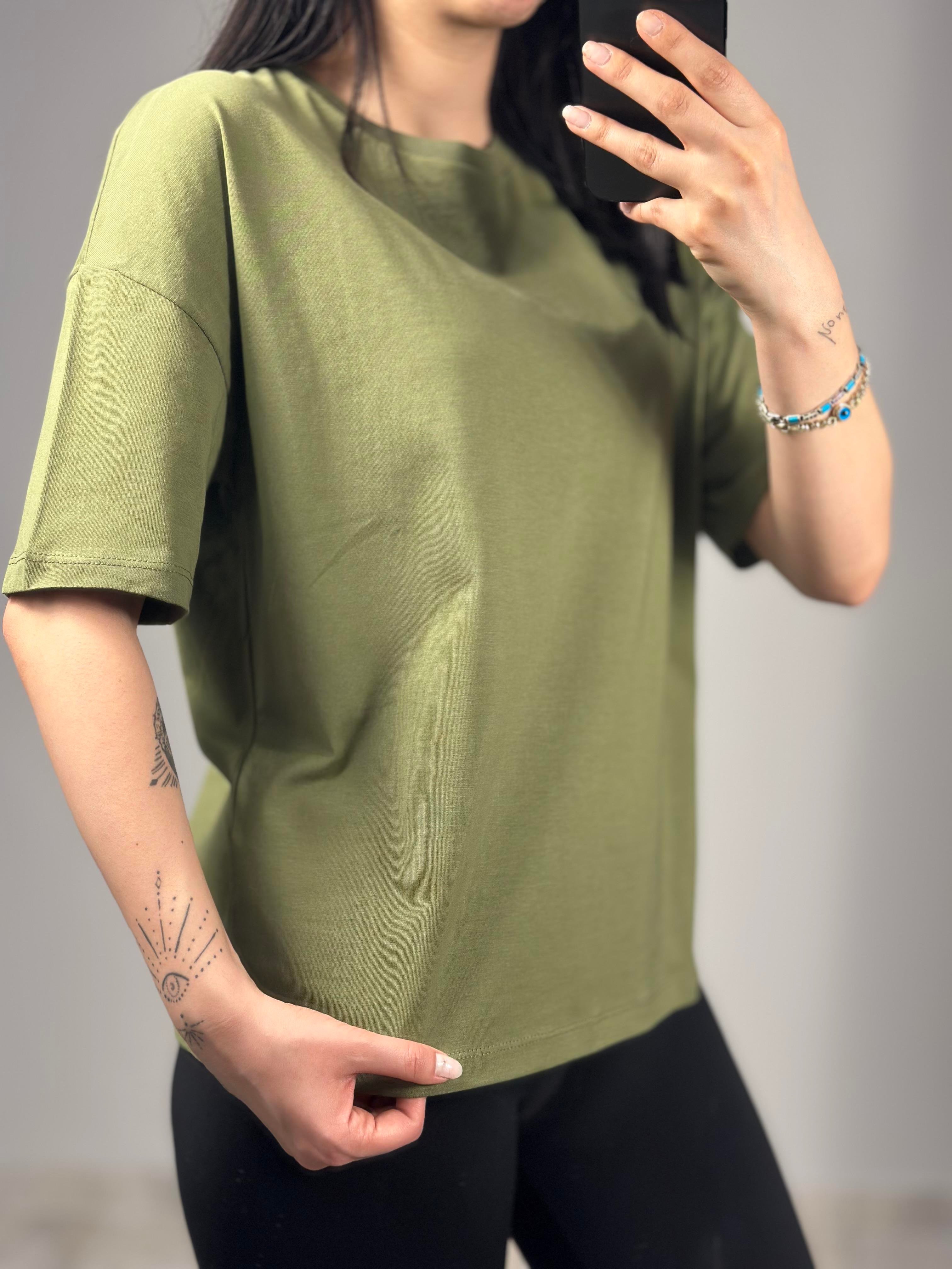 3683 SIFIR YAKA BASIC TSHIRT