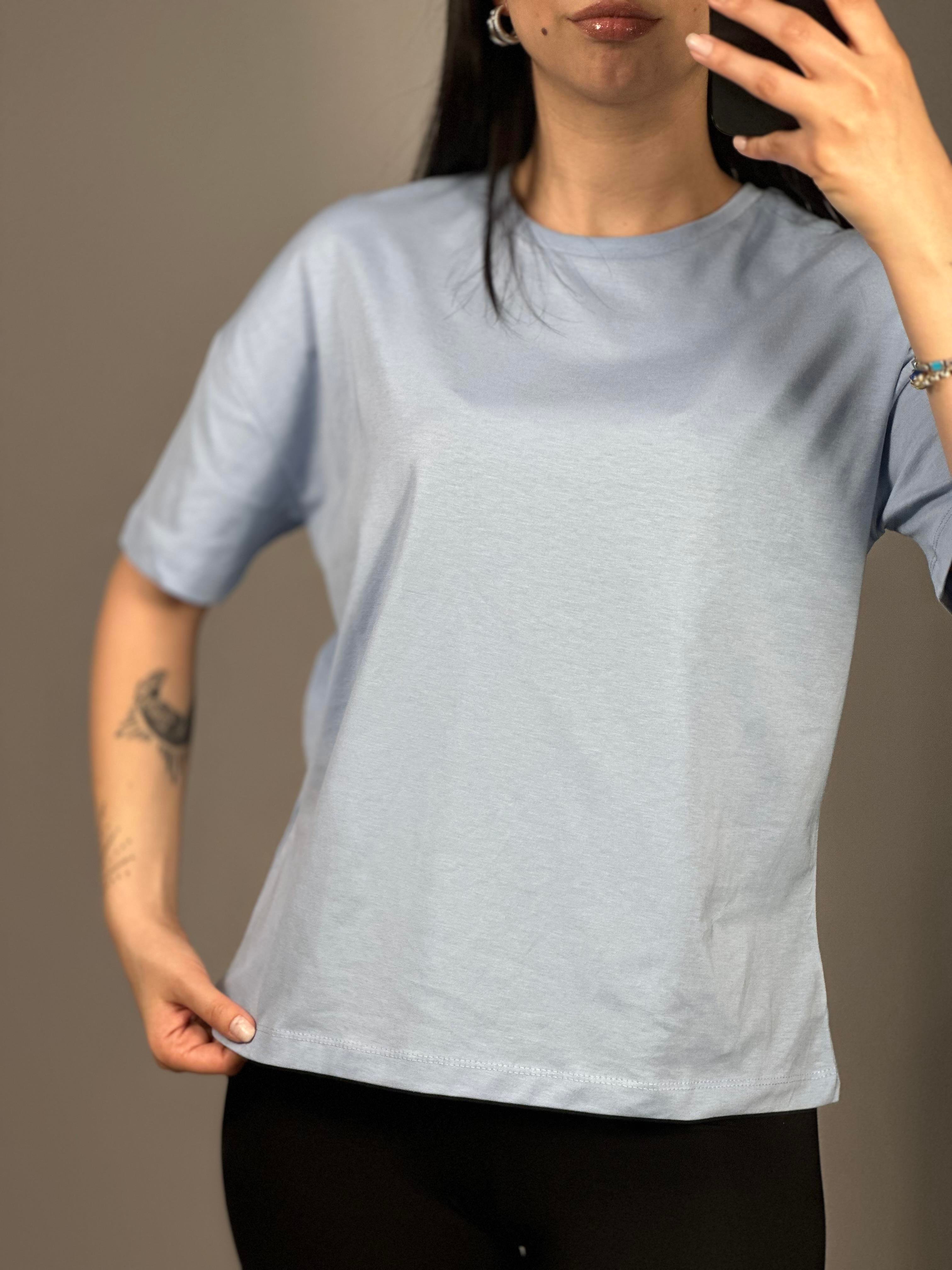 3683 SIFIR YAKA BASIC TSHIRT