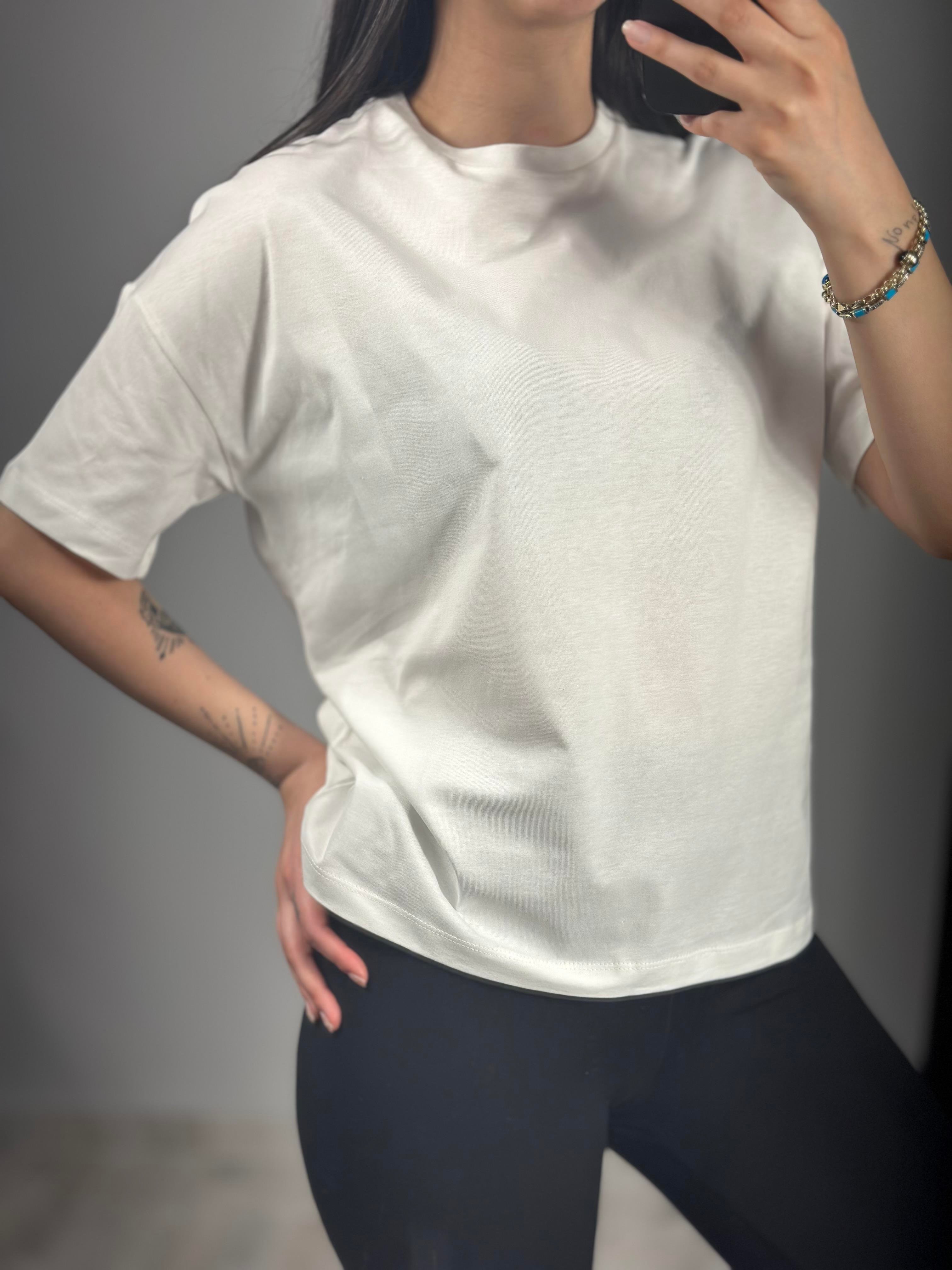 3683 SIFIR YAKA BASIC TSHIRT