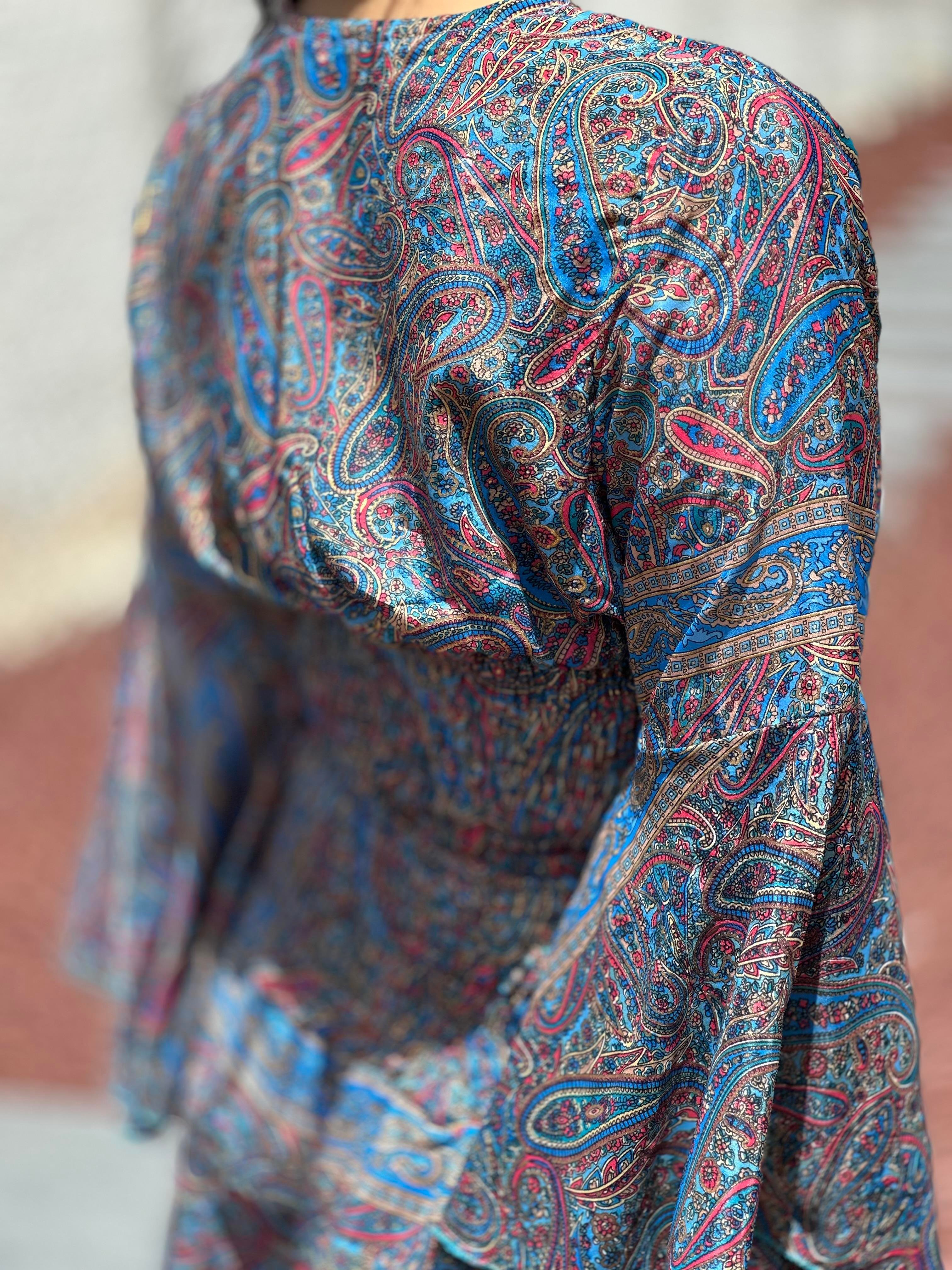 37203 DESENLI BLUZ PANTOLON TAKIM