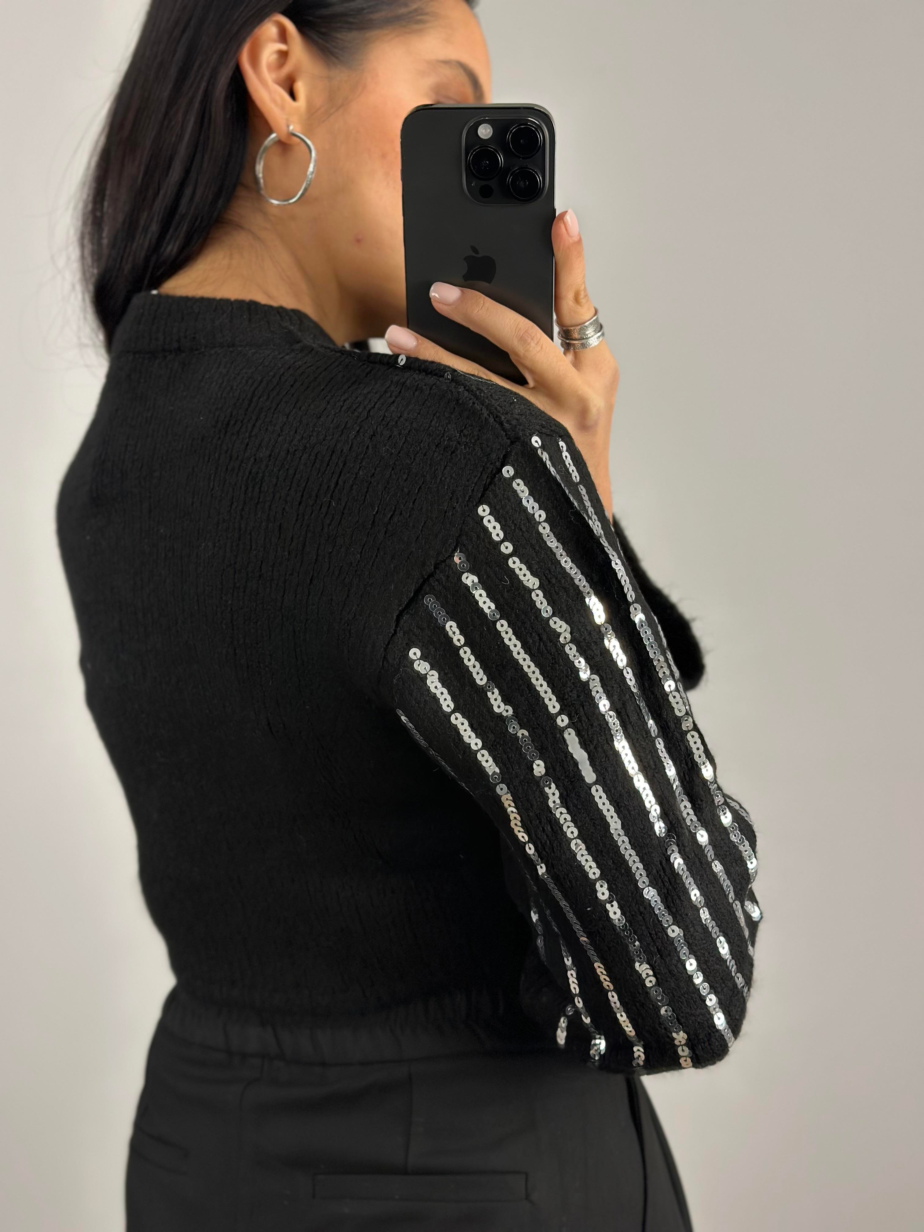 4125 PULLU CROP TRIKO KAZAK