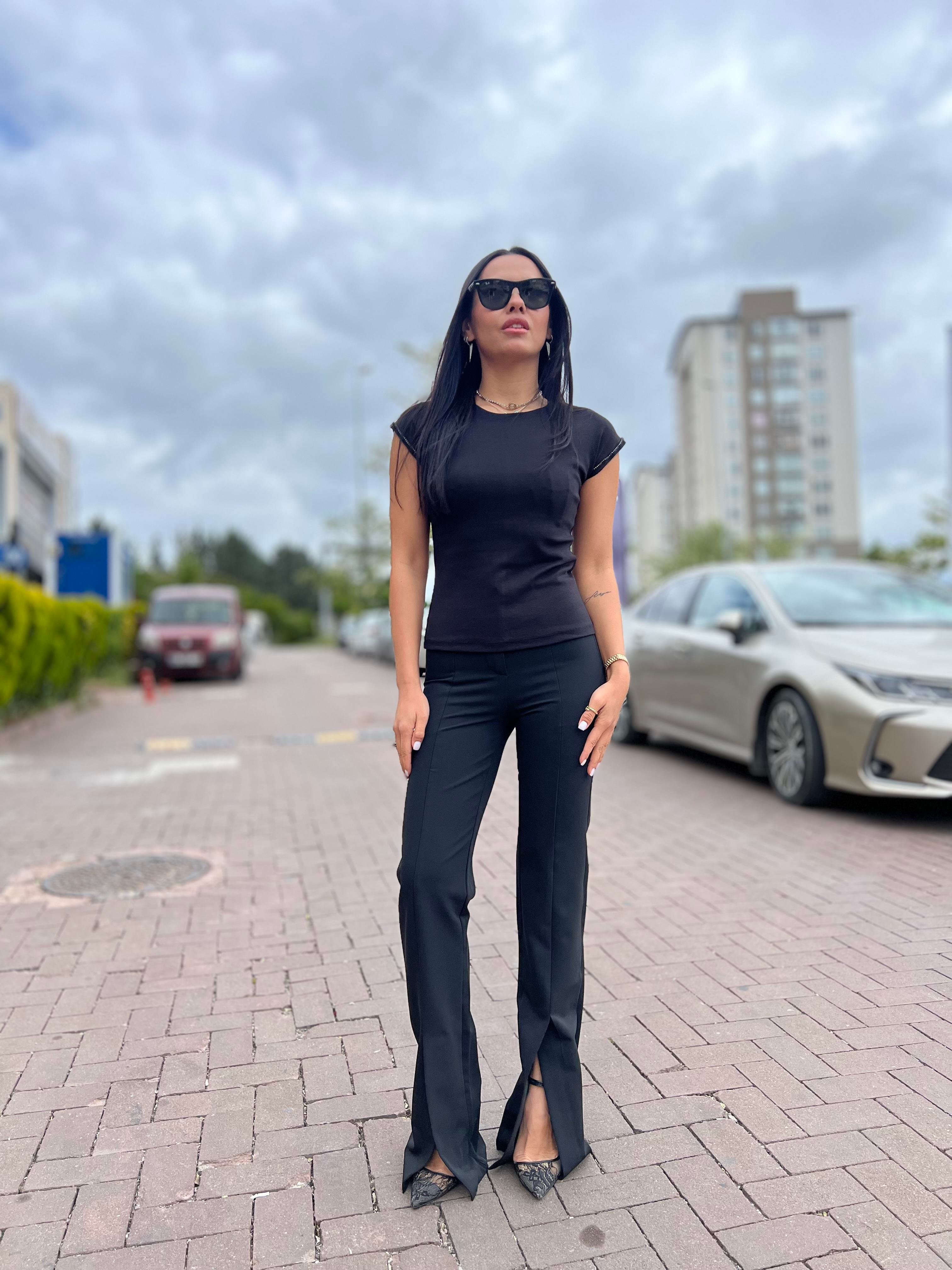 5029 KOLU TASLI TSHIRT