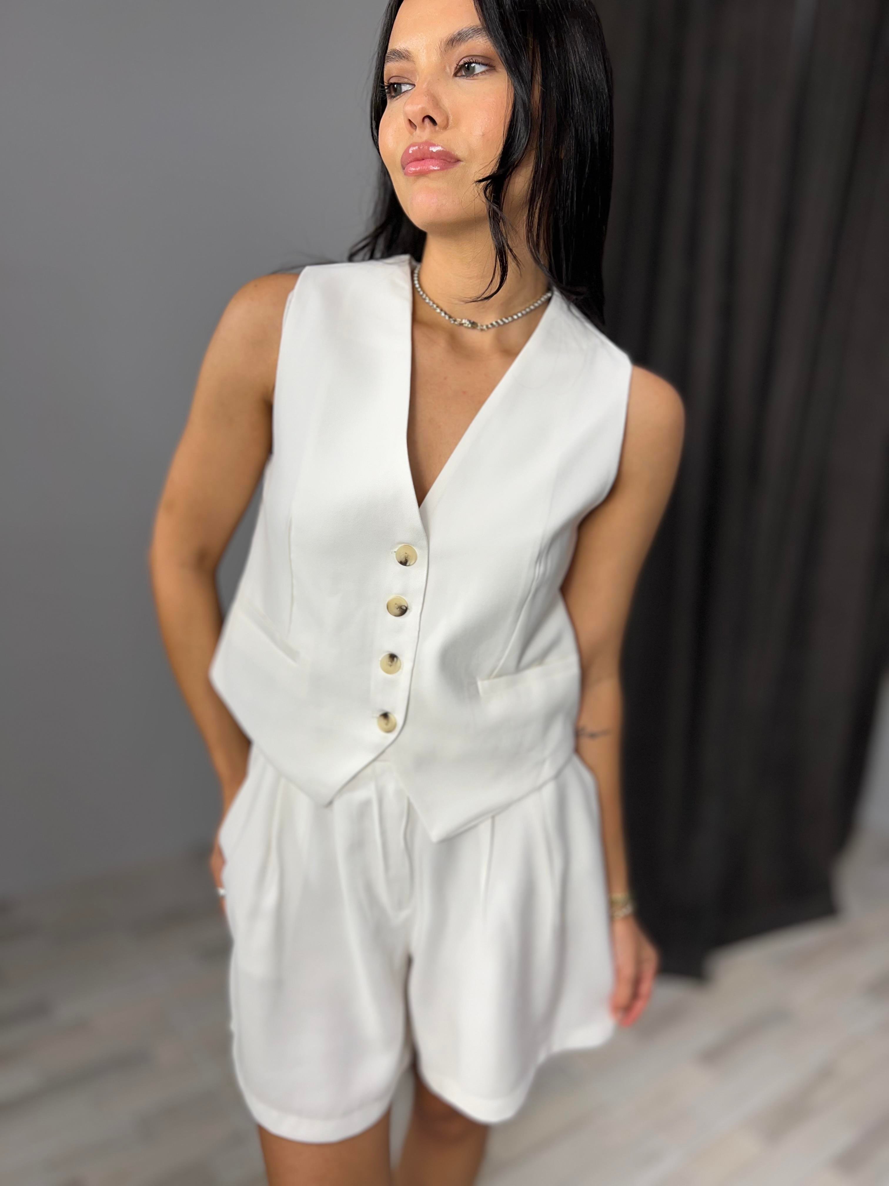 7136 TENCEL YELEKLI TAKIM
