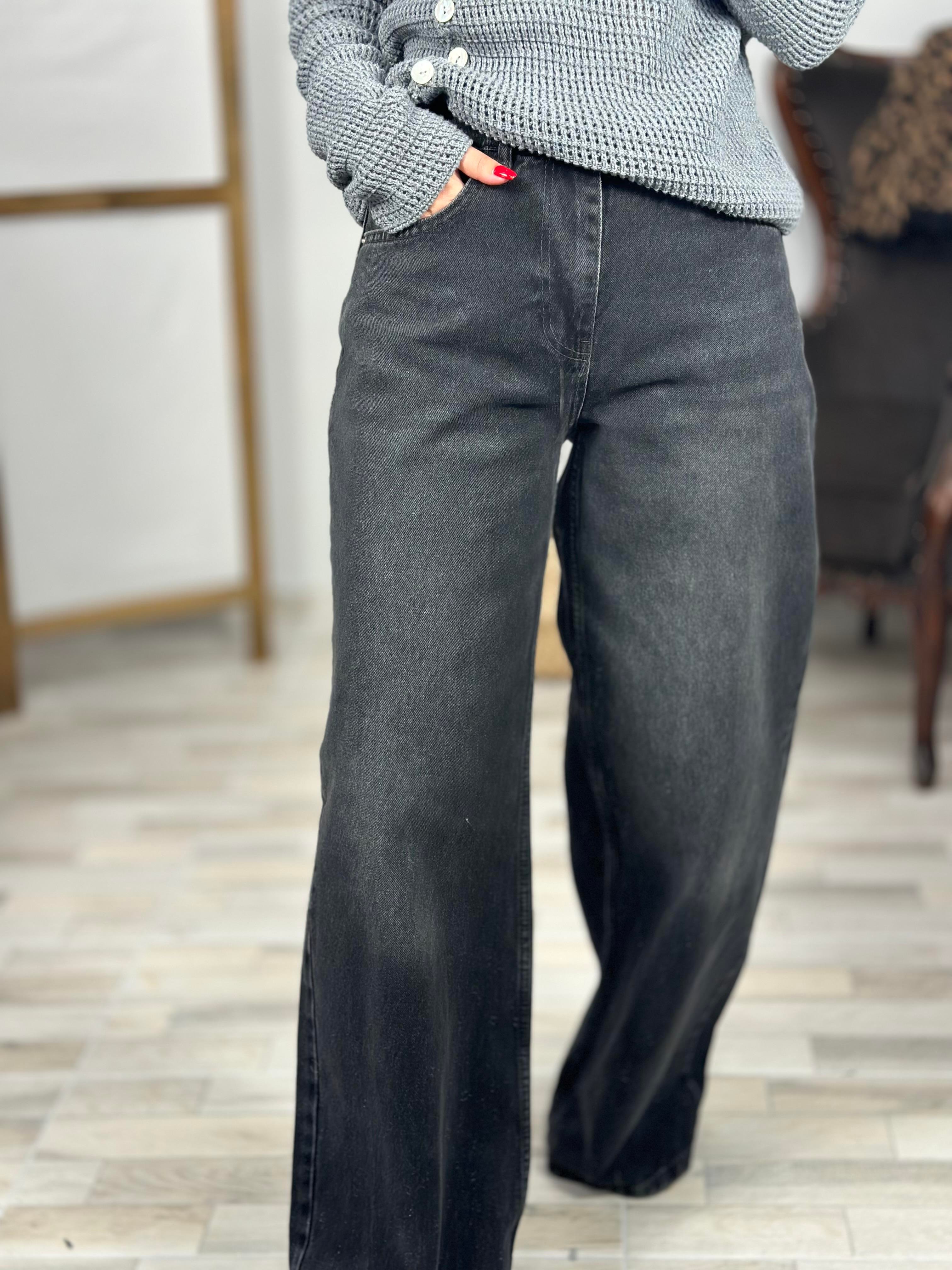 71708 GENIS PACA SIYAH PANTOLON
