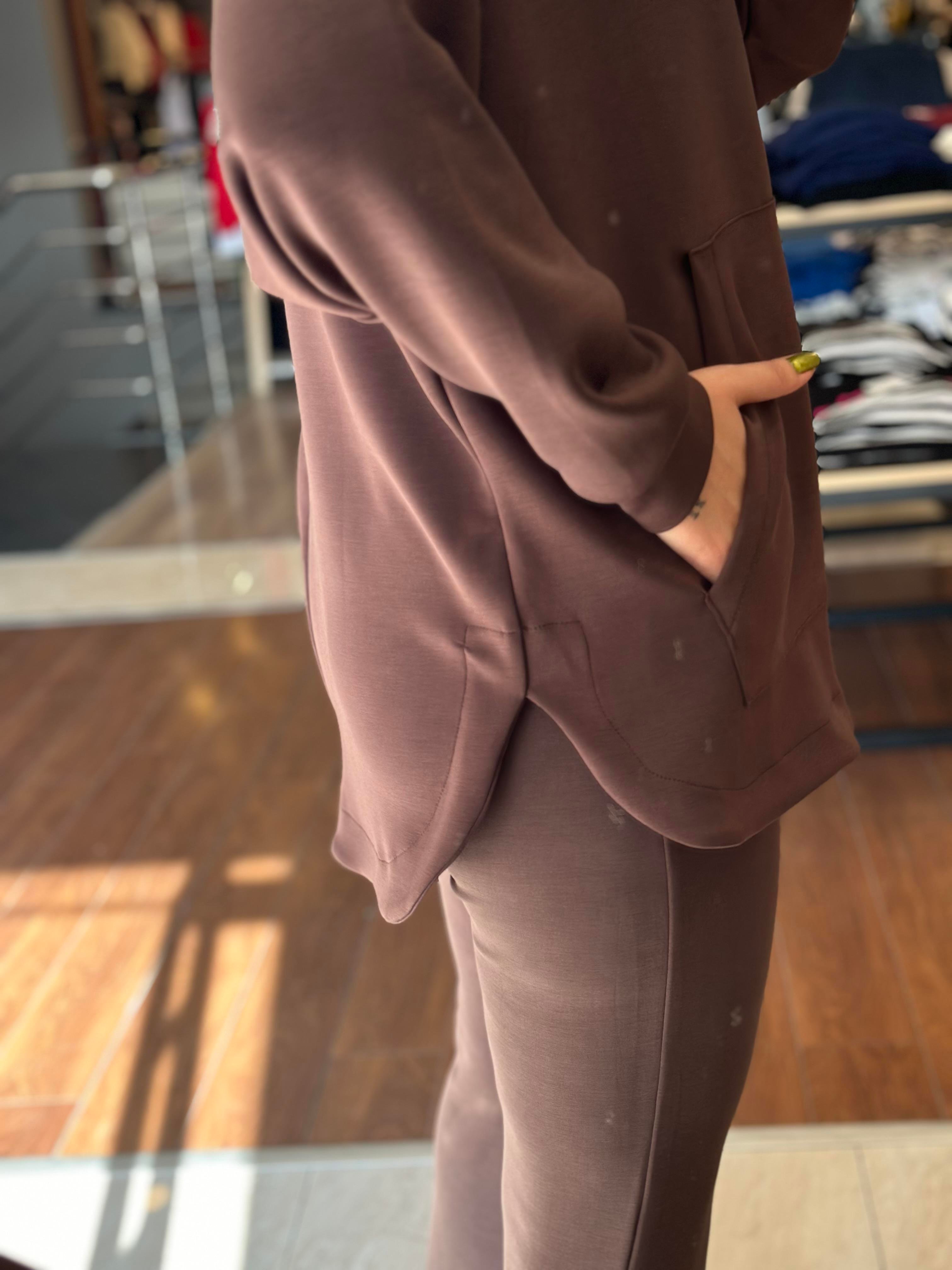 7191 FERMUARLI MODAL SWEAT TAKIM