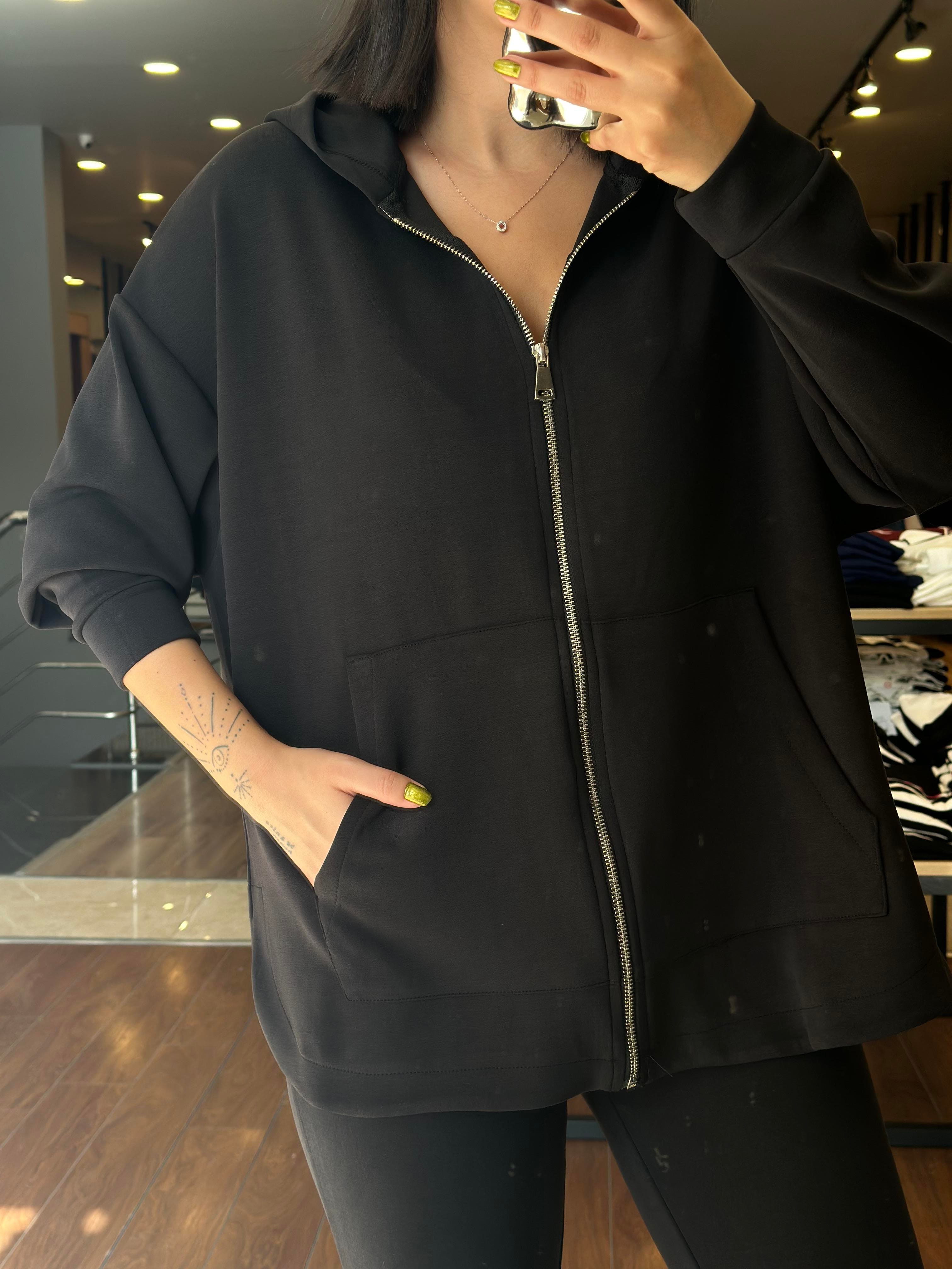 7191 FERMUARLI MODAL SWEAT TAKIM