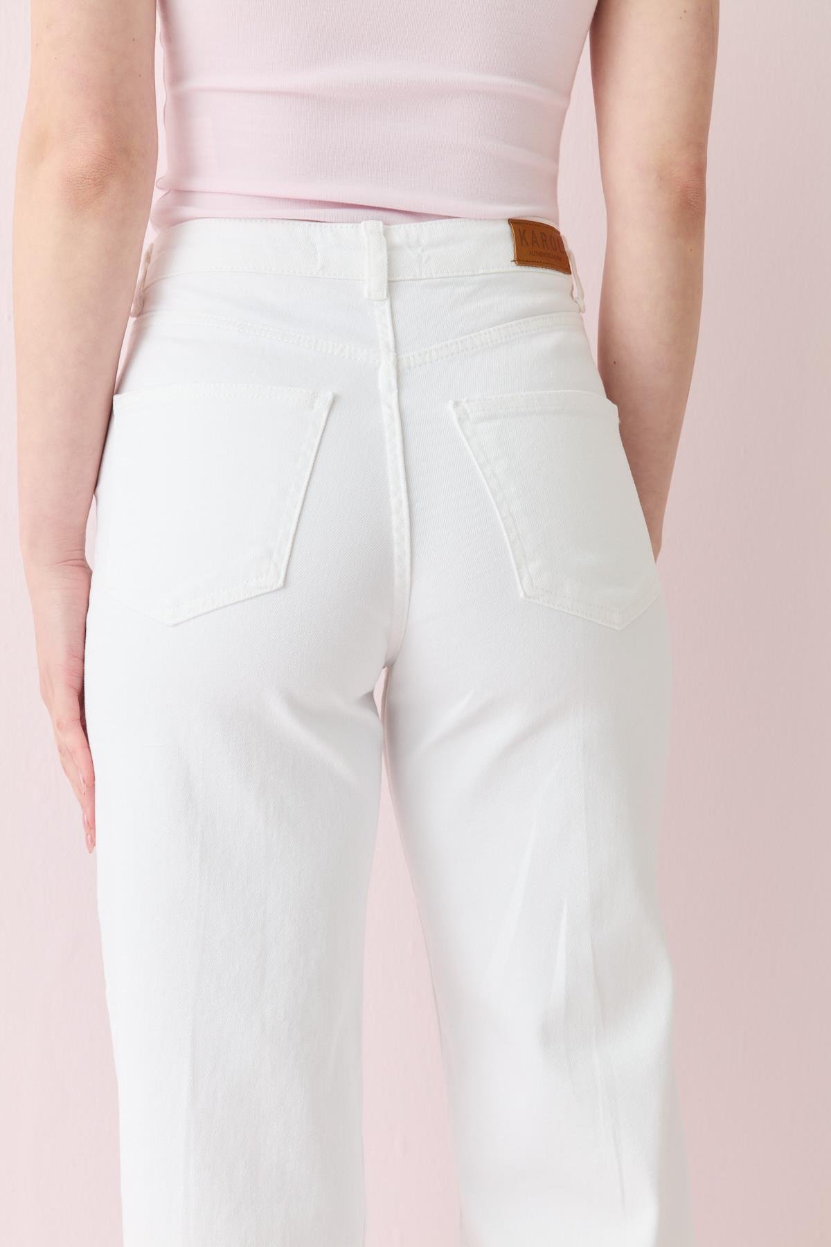807 WHITE STRIGHT JEAN