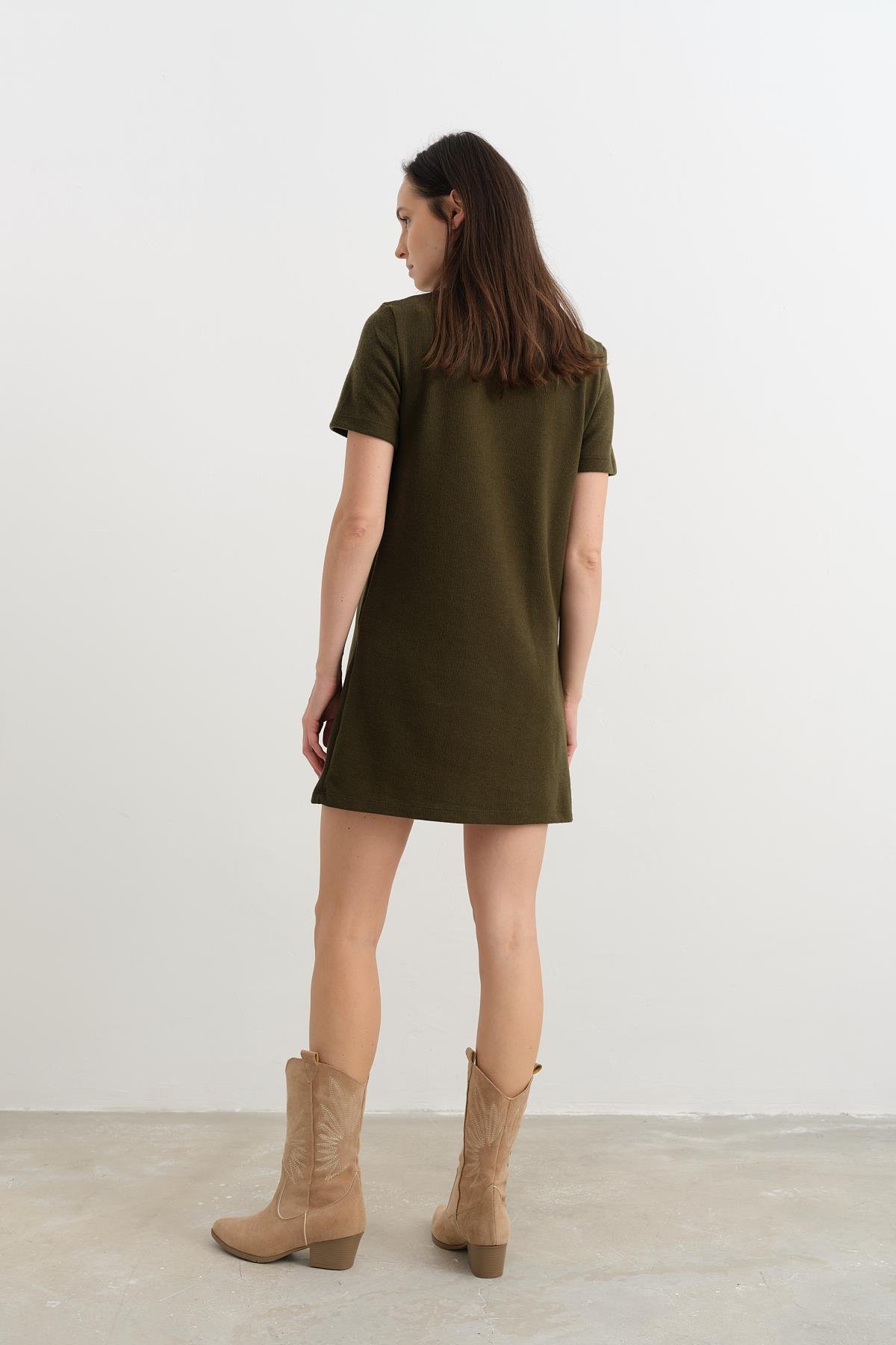90810 YUMUSAK MINI ELBISE