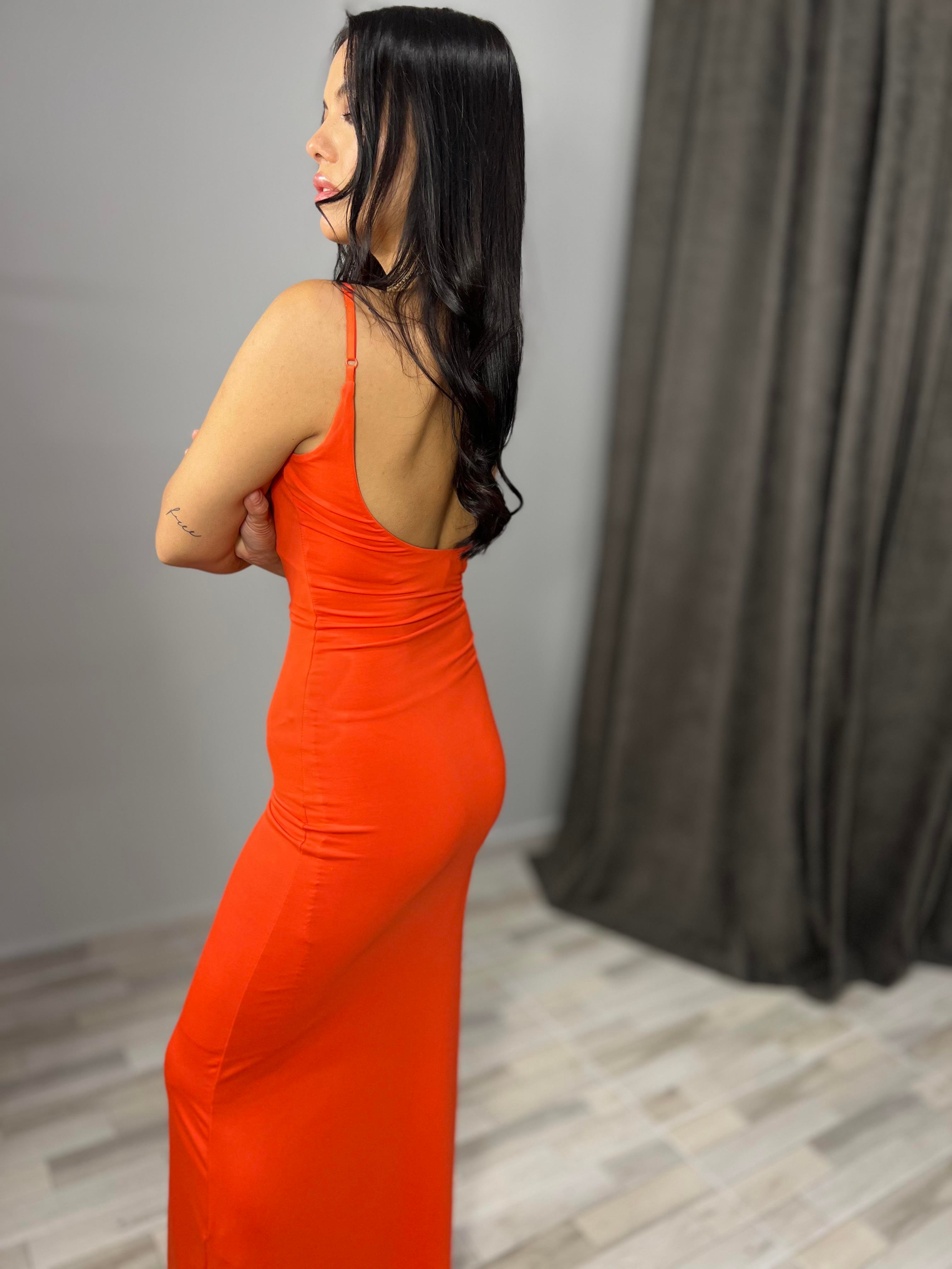 91174 POLIAMID MIDI ELBISE