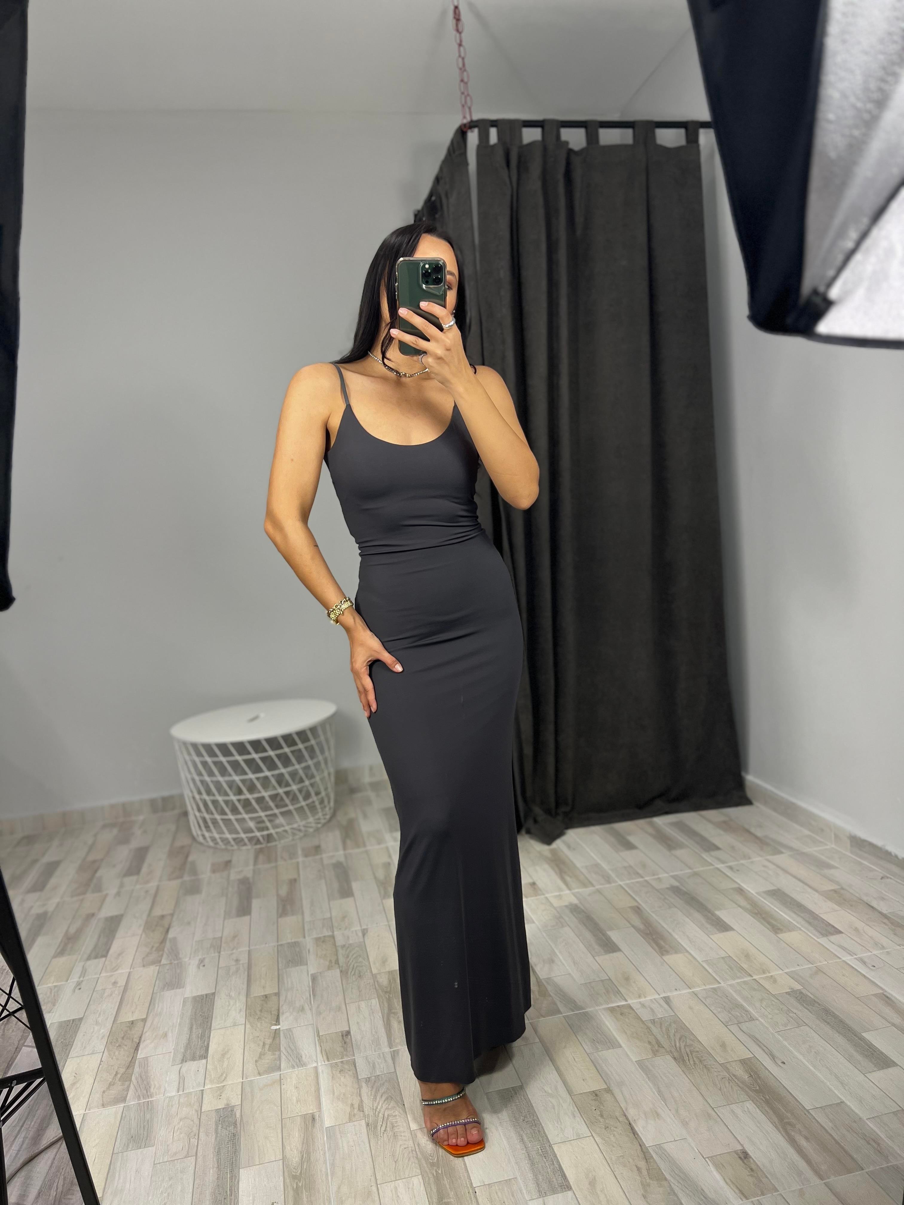 91174 POLIAMID MIDI ELBISE