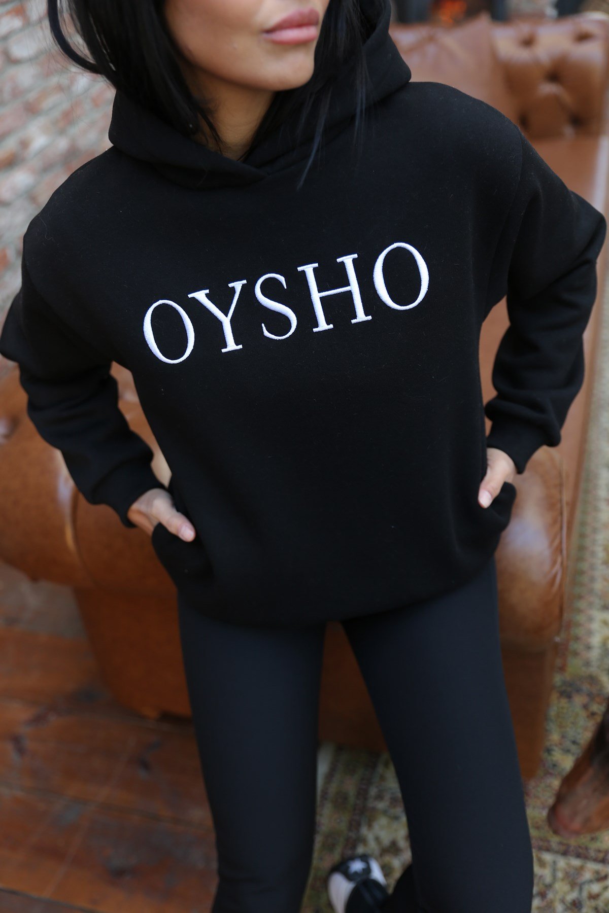 OYSHO YAZILI UC IPLIK SWEAT