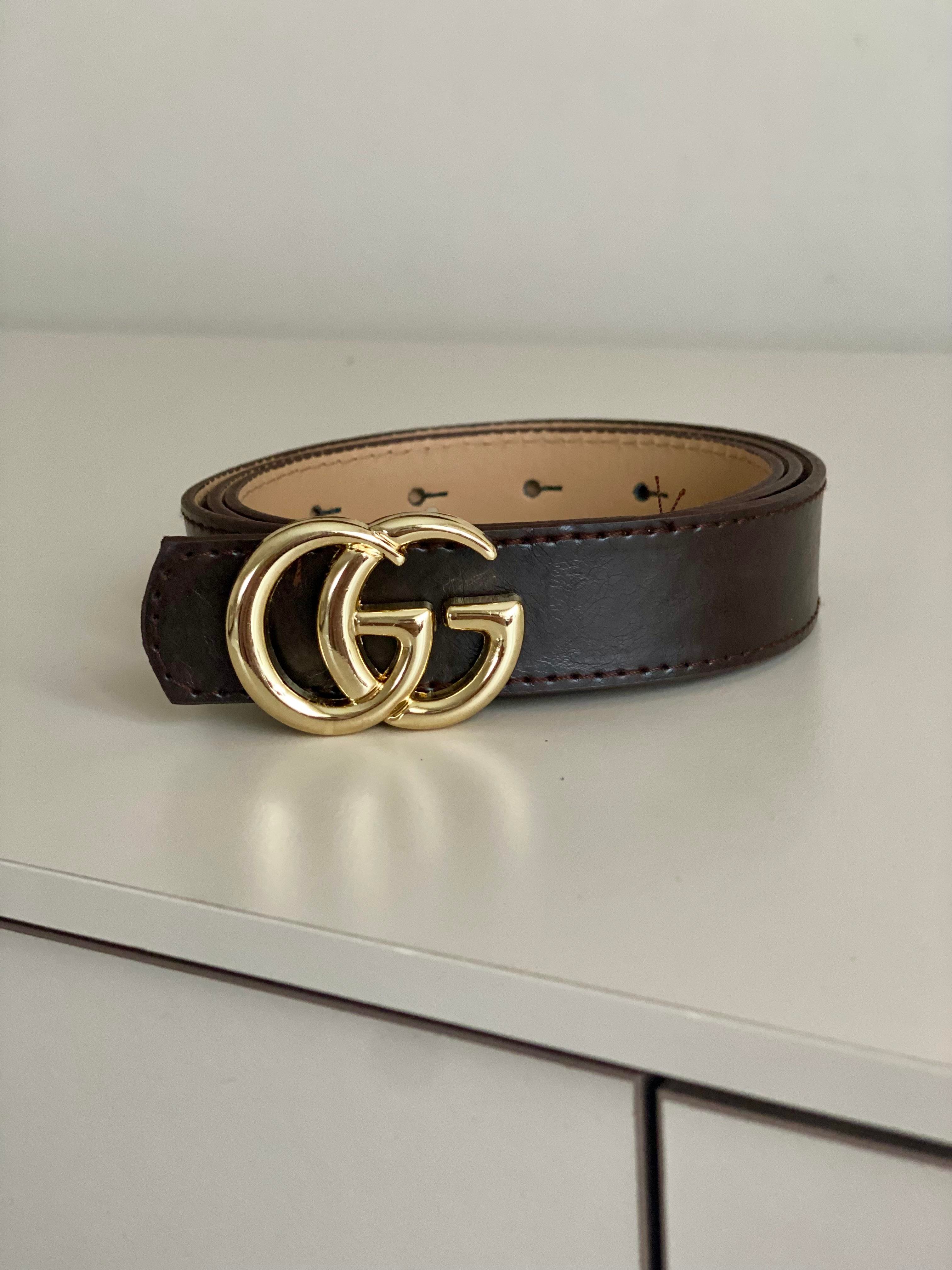 Acı Kahve GG Gold Tokalı Kemer