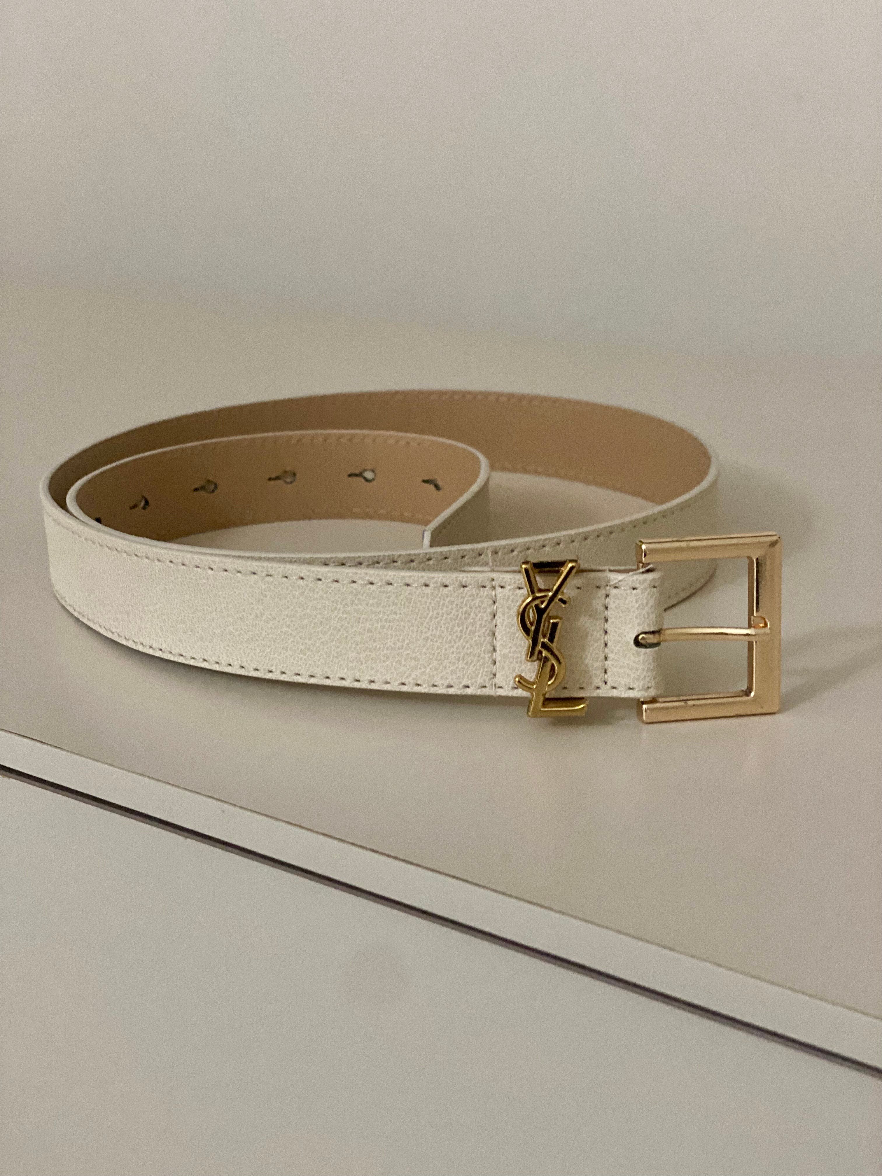 Bej Gold Tokalı Marka Model Kemer