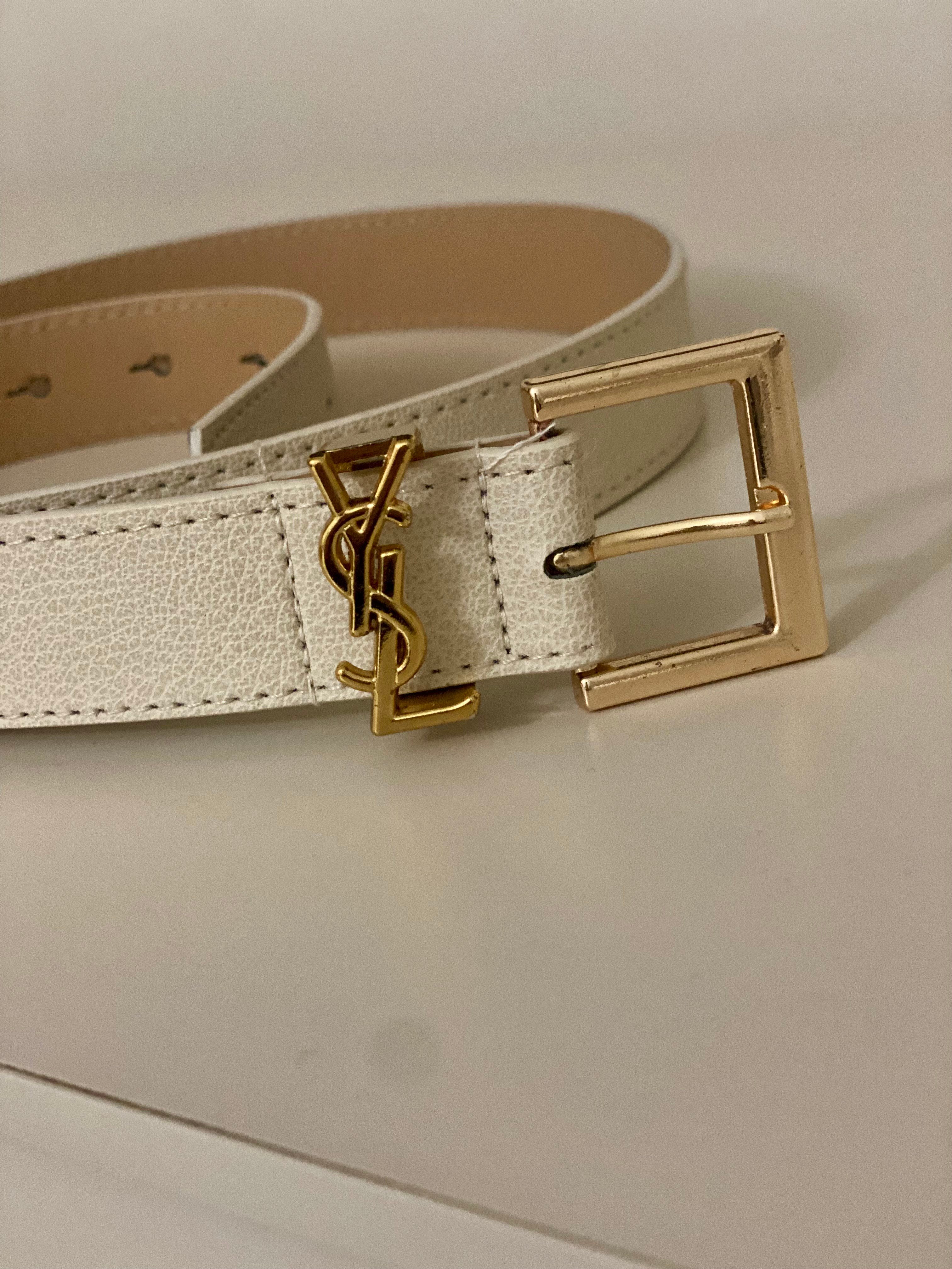 Bej Gold Tokalı Marka Model Kemer