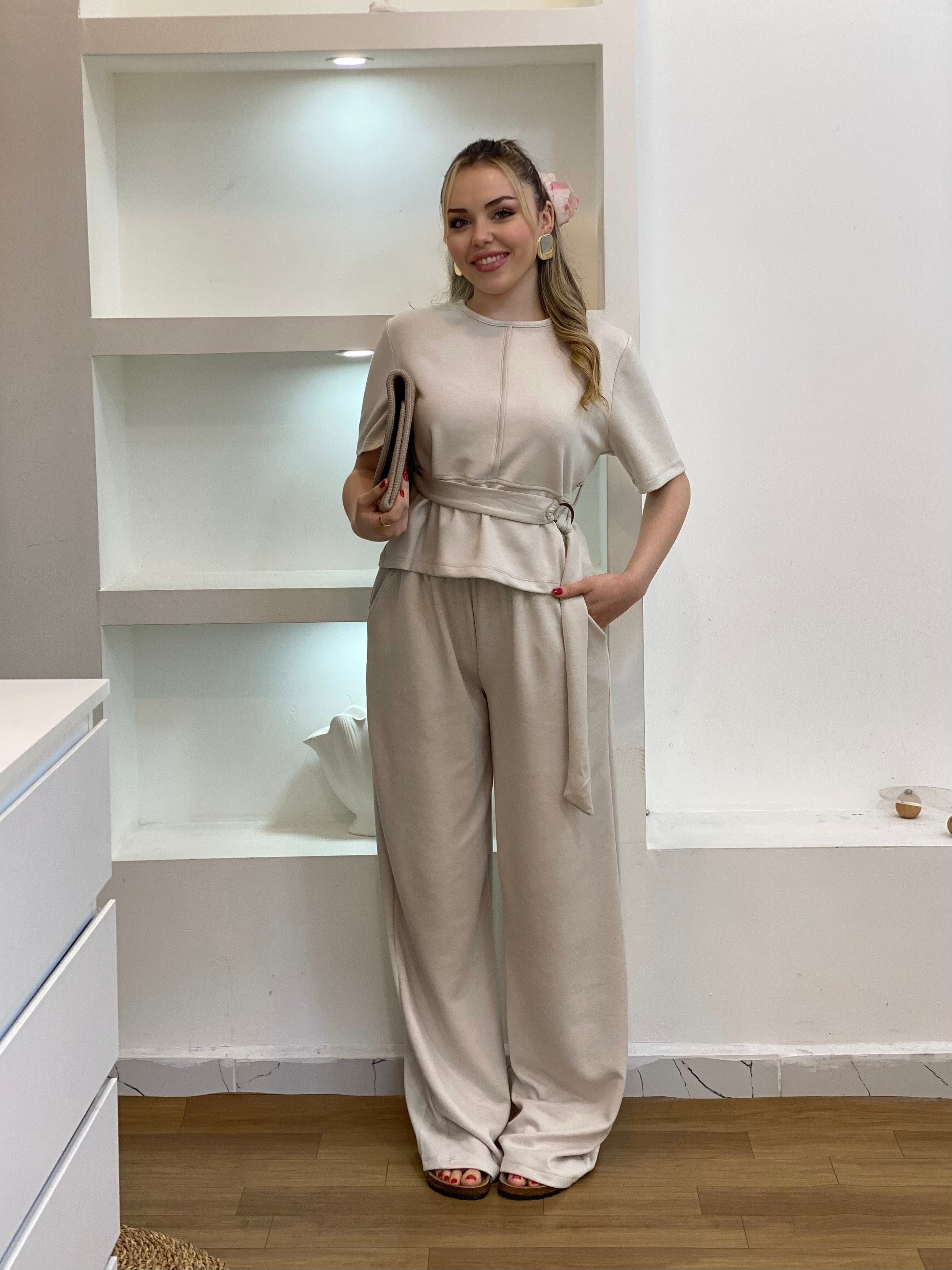 Bej Kemerli Model Modal Takım