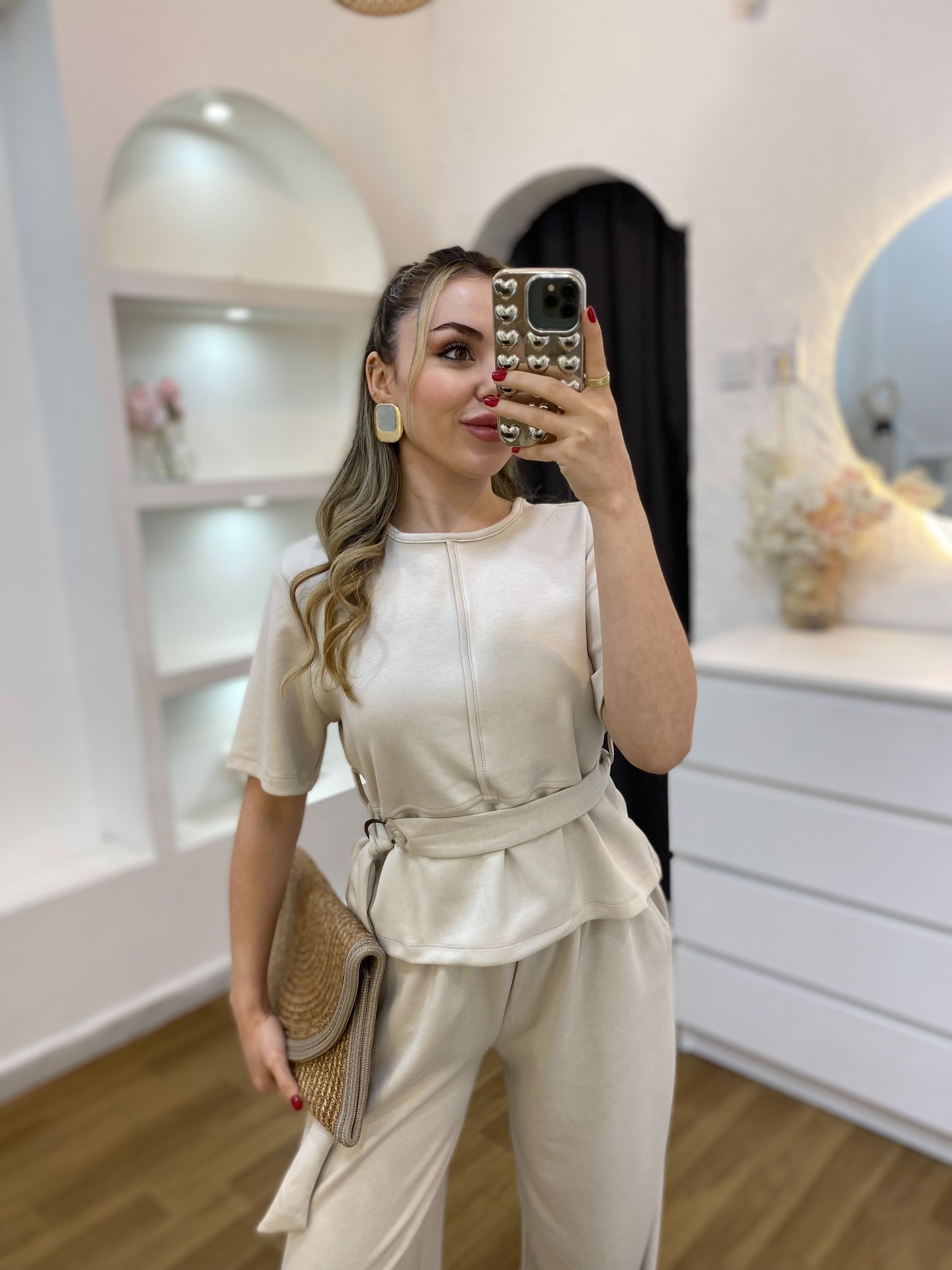 Bej Kemerli Model Modal Takım