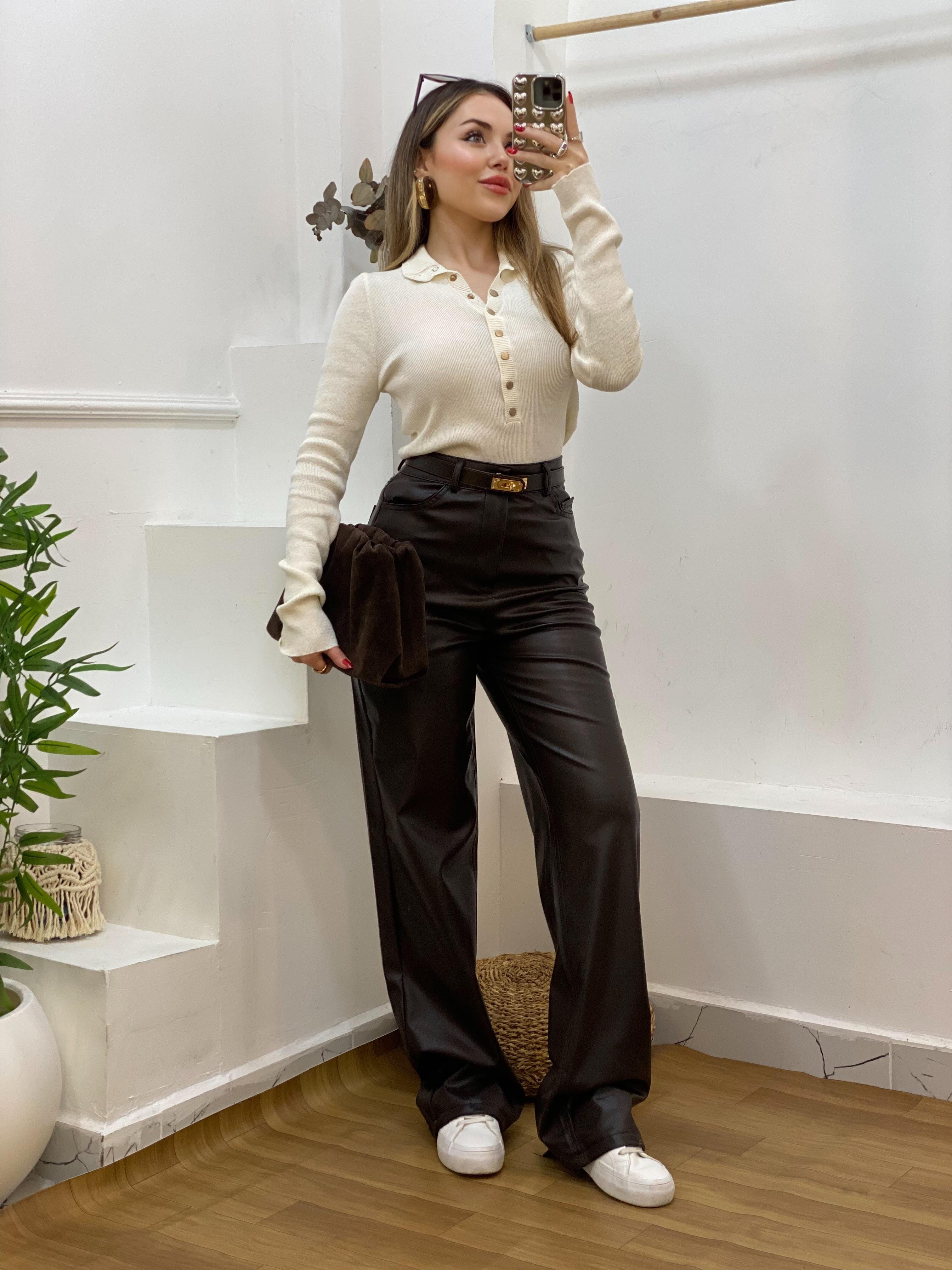Bej Önü Çıtçıtlı Model Kazak