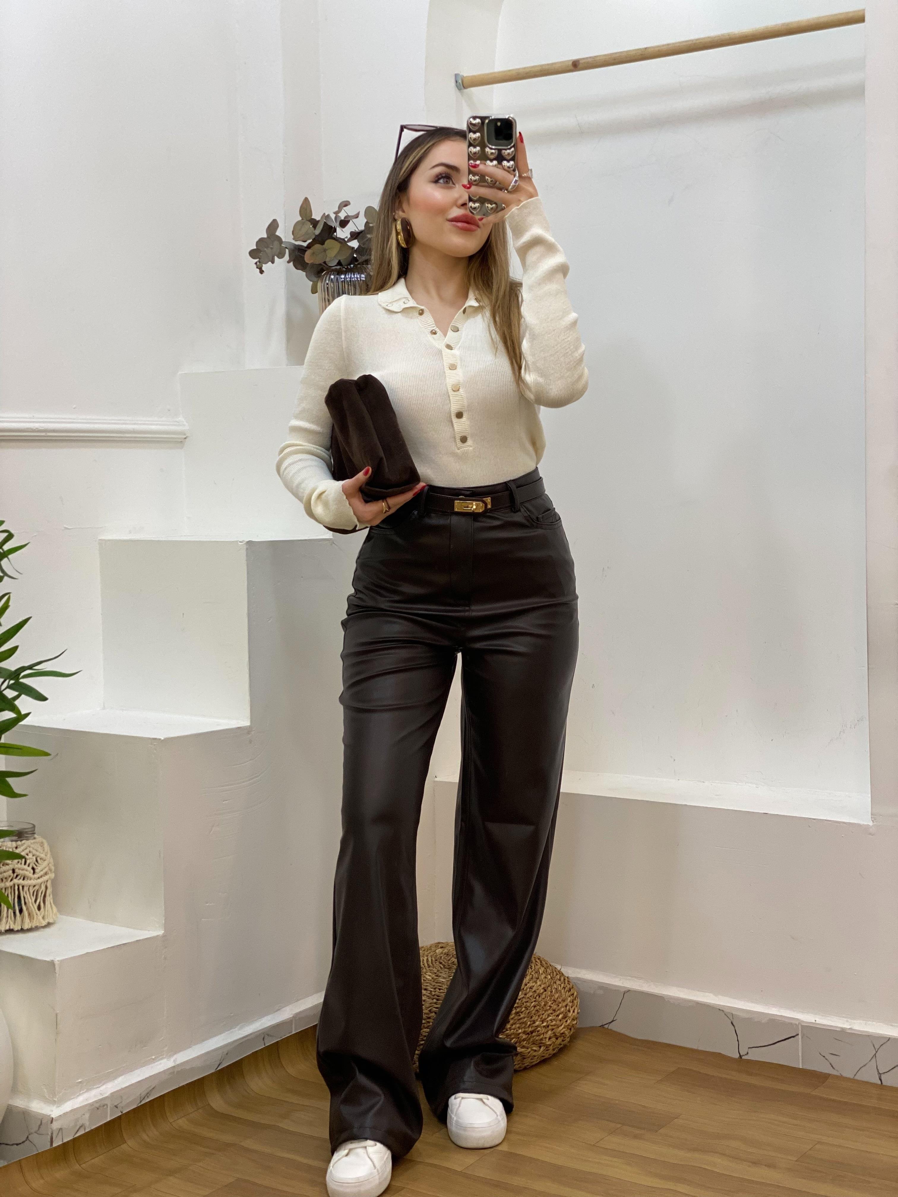 Bej Önü Çıtçıtlı Model Kazak