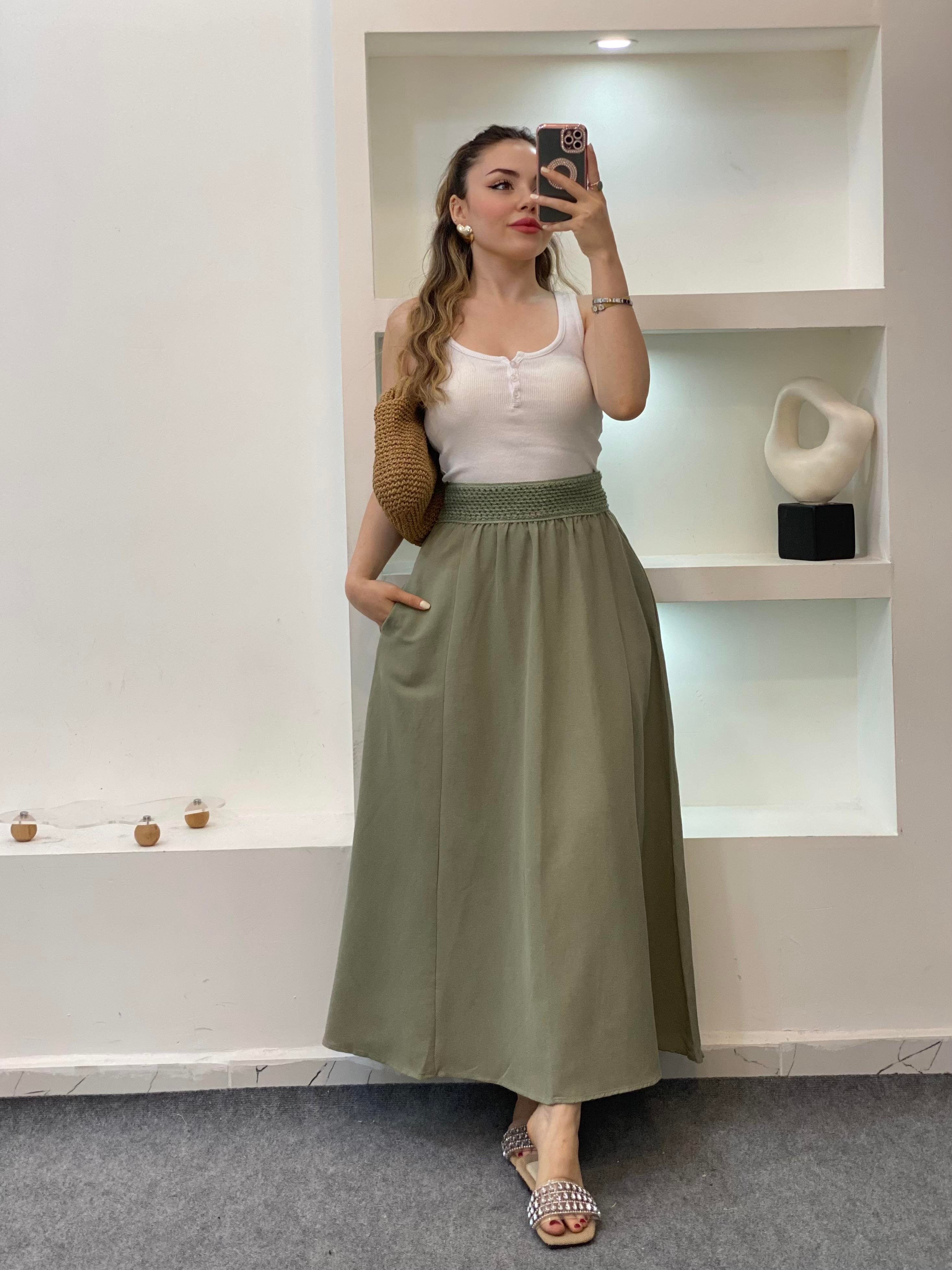 Beyaz Düğmeli Fitilli Basic Bluz