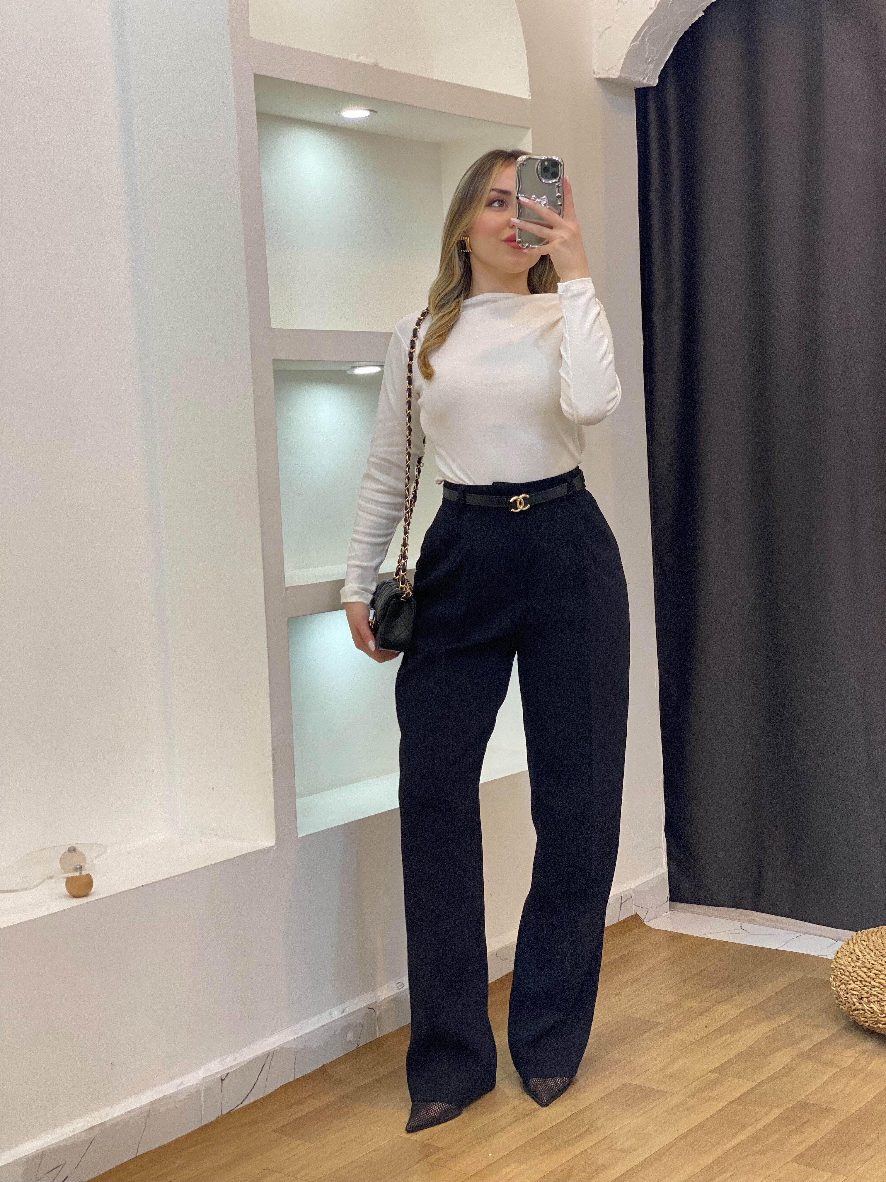 Beyaz Yaka Düğümlü Body