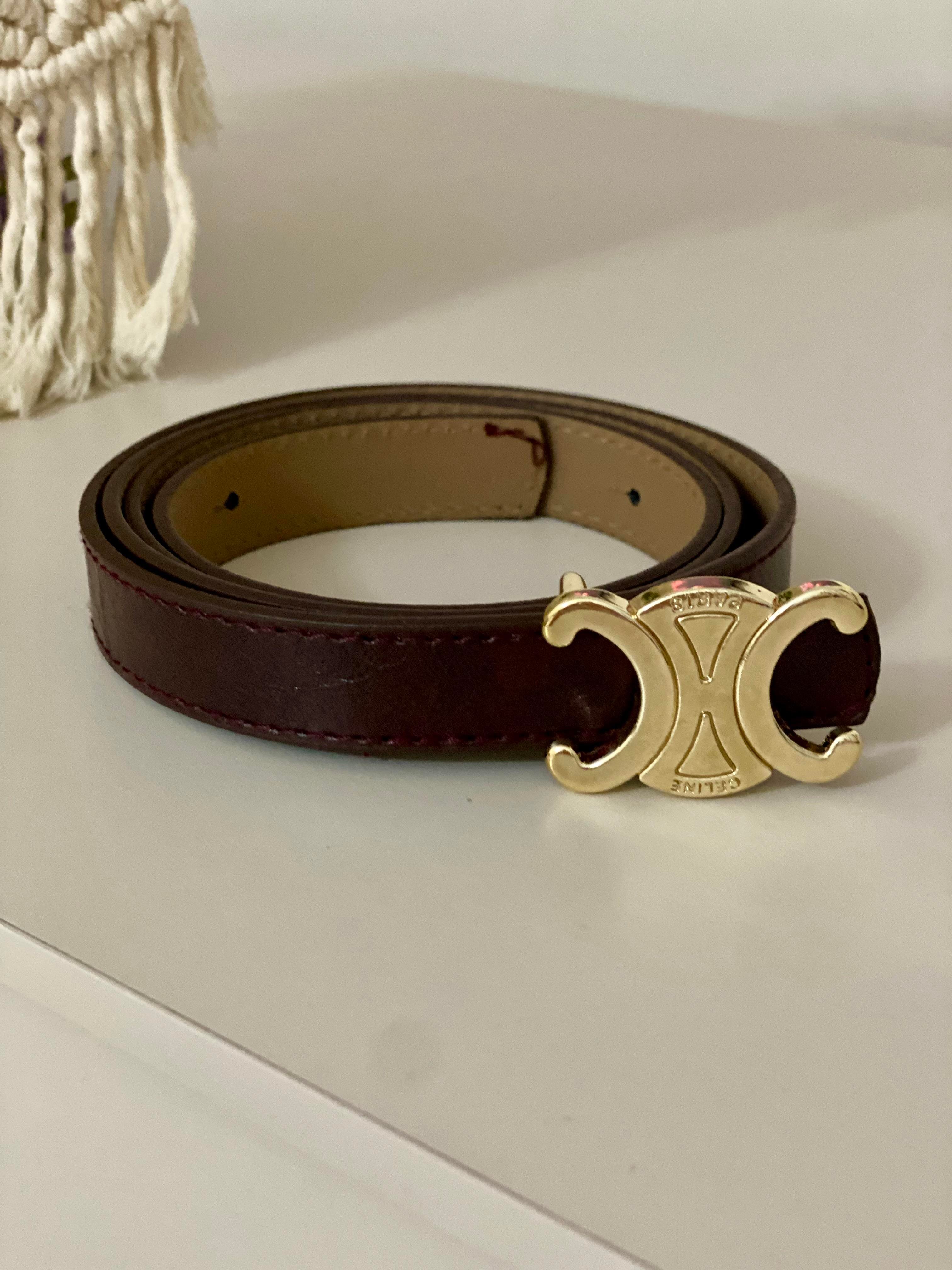Bordo Marka Model Gold Tokalı Kemer