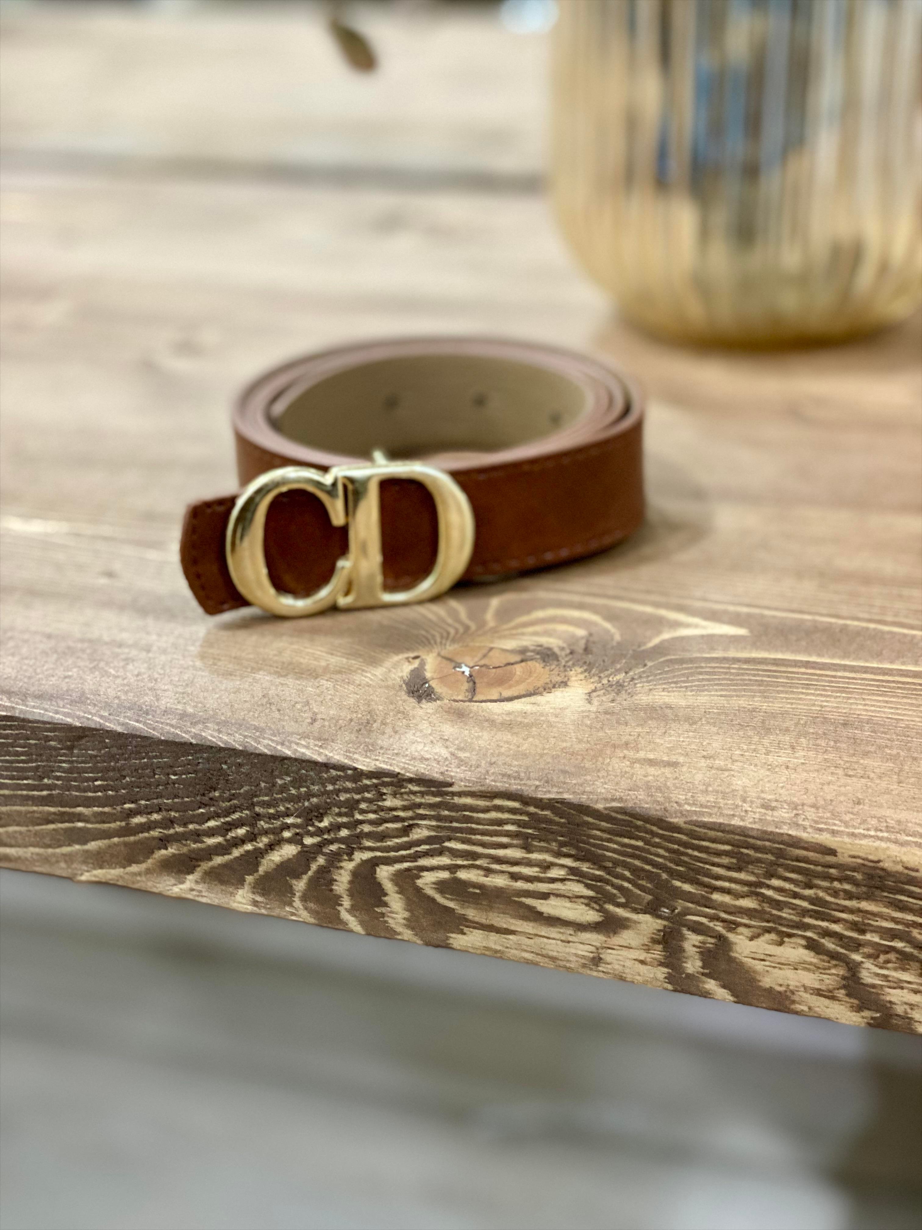 Kahve CD Gold Tokalı Kemer