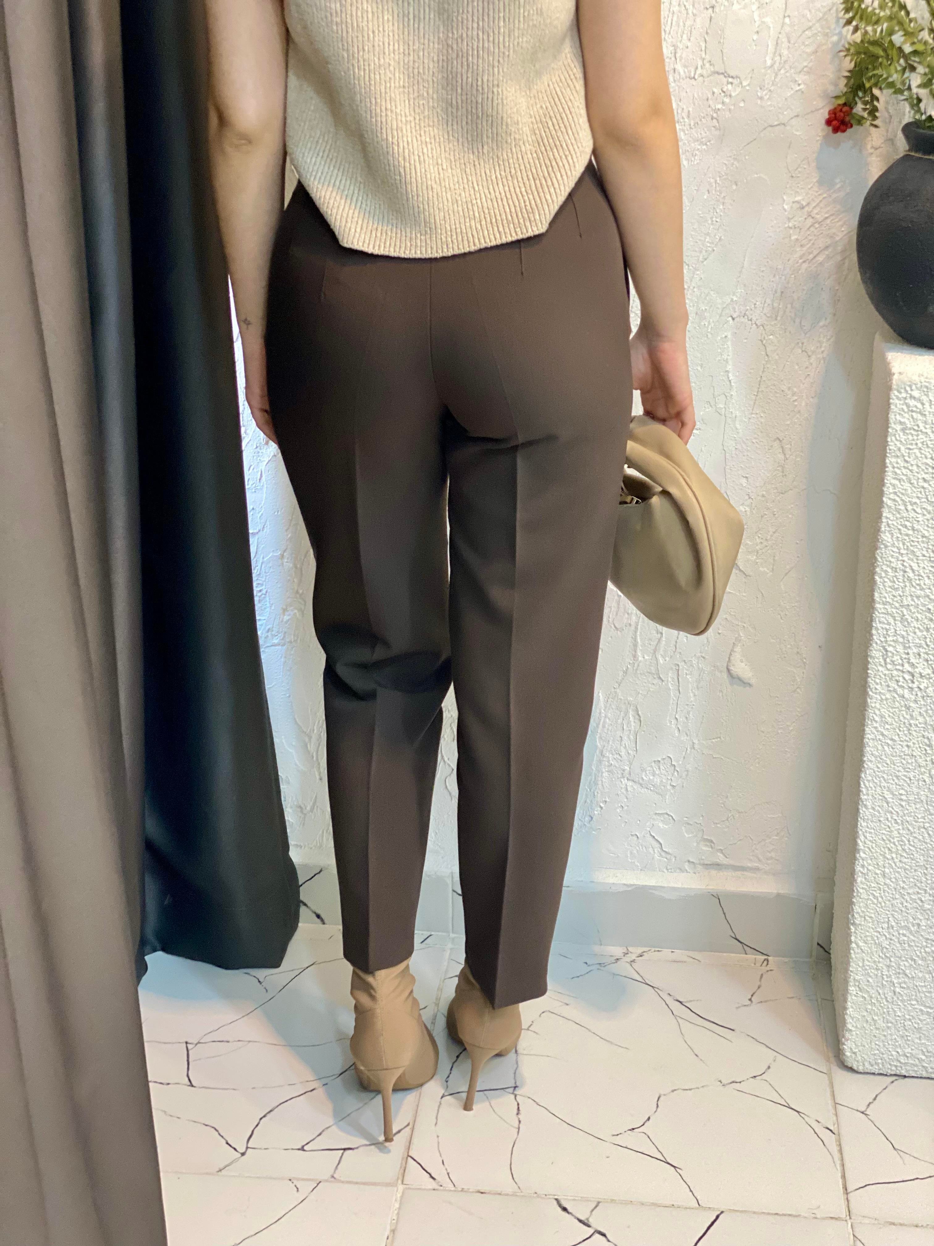 Karol Marka Kahve Kumaş Pantolon 