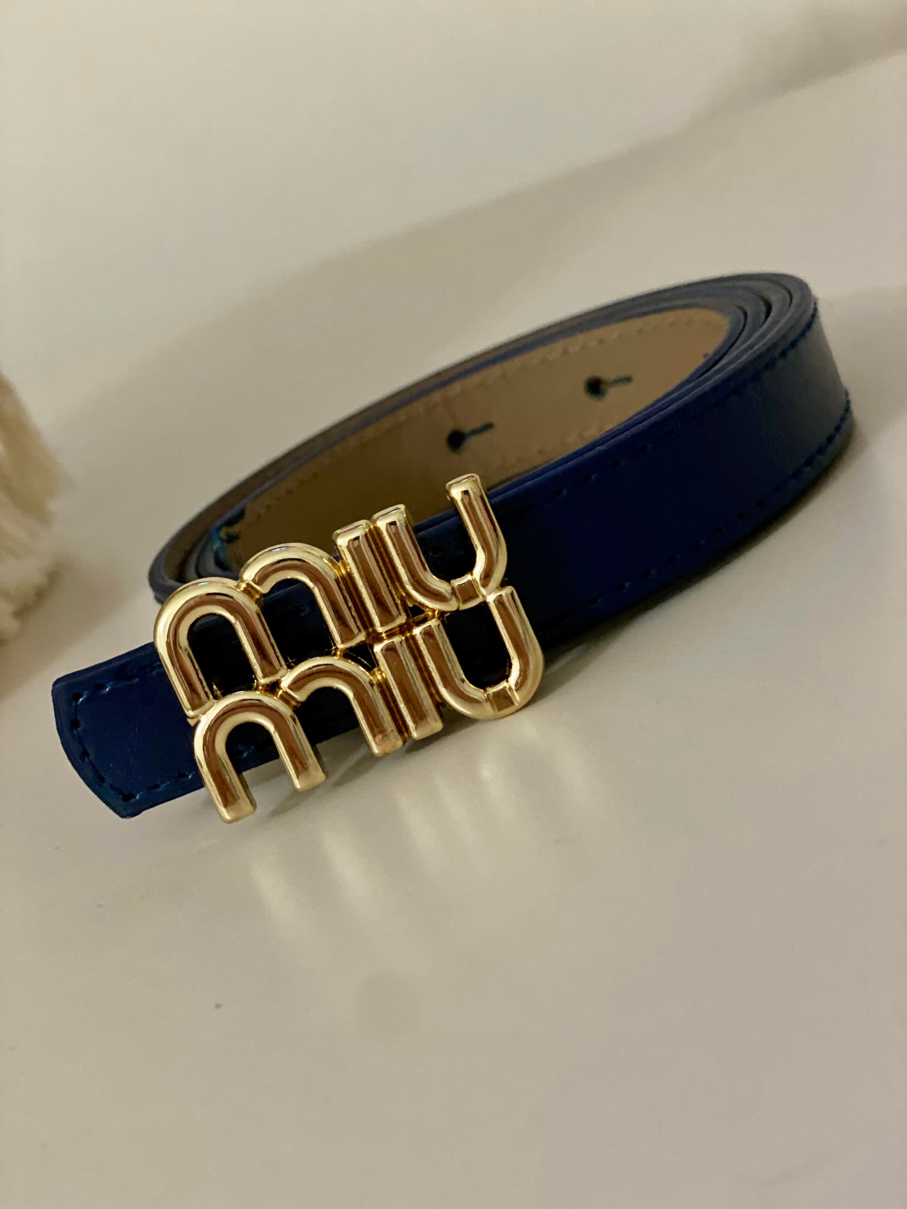 Lacivert Marka Model Gold Tokalı Kemer
