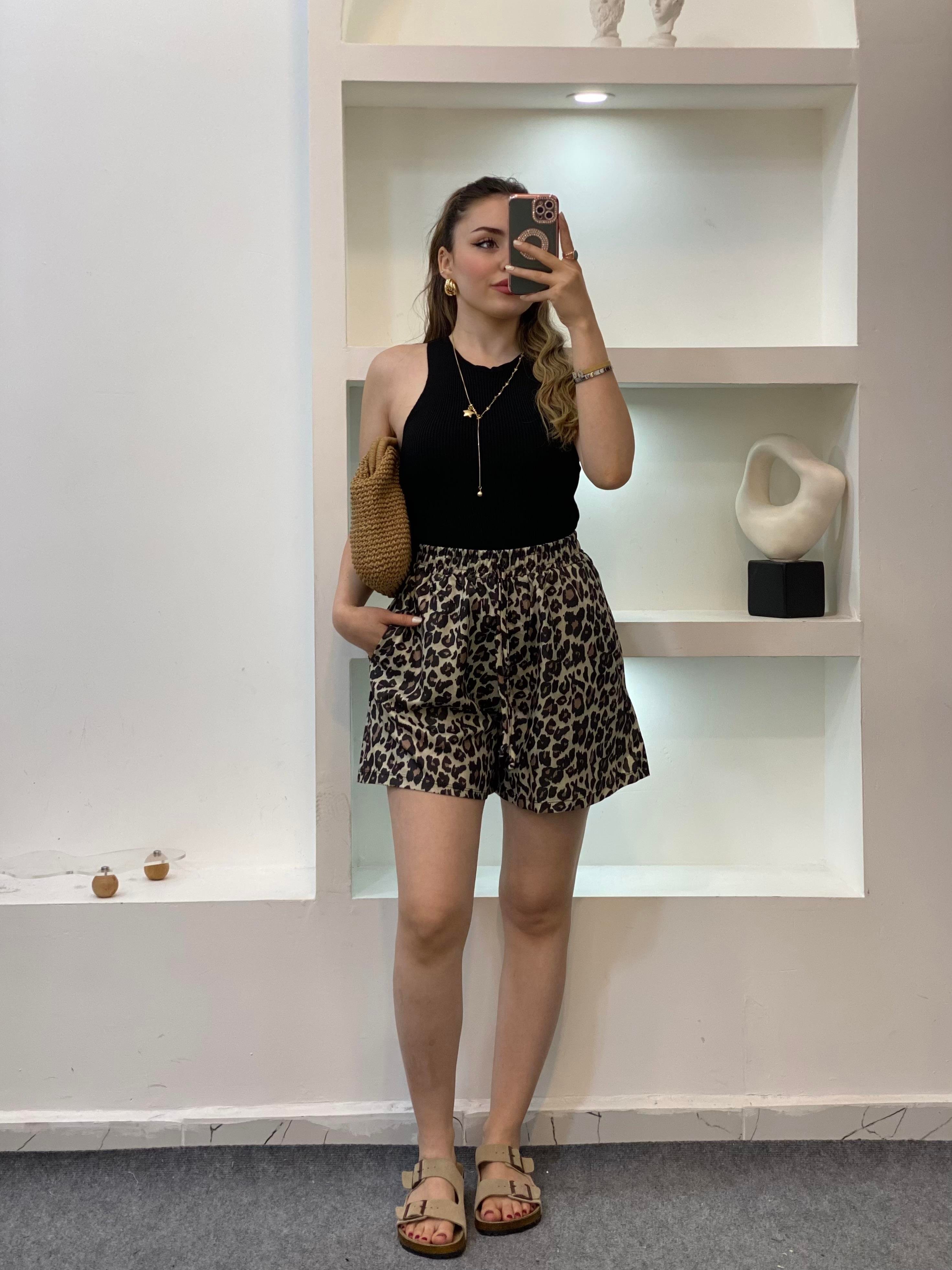 Leo Desen Cepli Model Şort